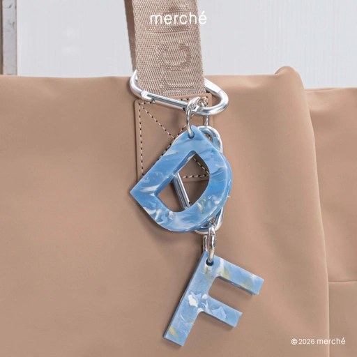 Alphabet Recycle Keychain merché