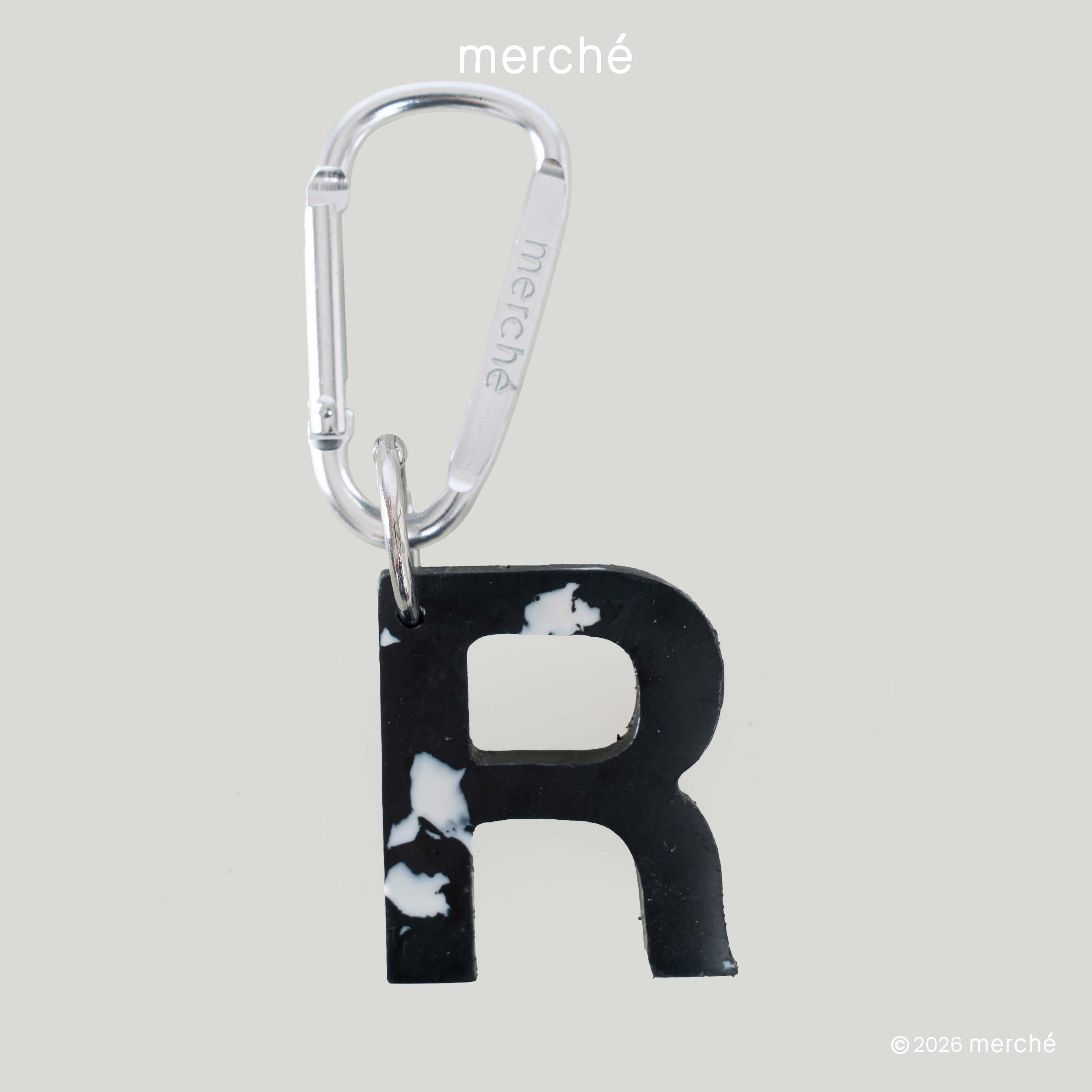 Alphabet Recycle Keychain merché