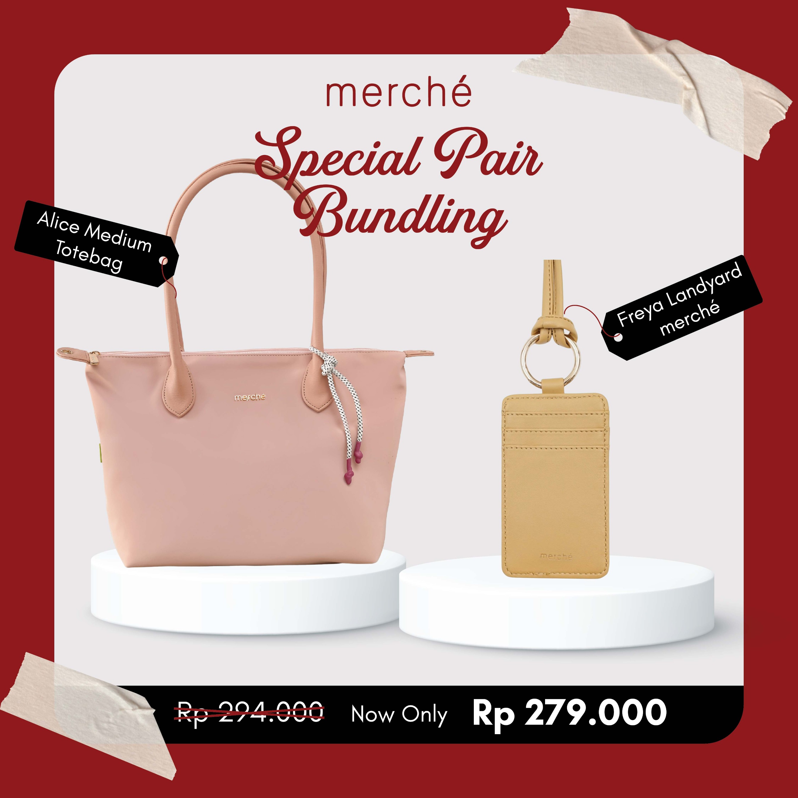 Bundling Alice Totebag + Freya Lanyard merché