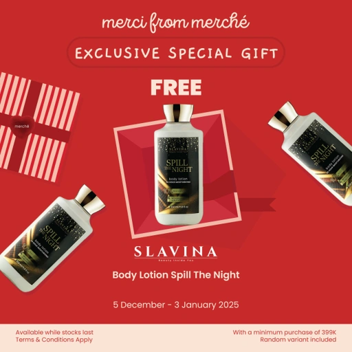 Image of [NOT FOR SALE] Merci From merché Free Gift - Slavina Body Lotion Spill The Night