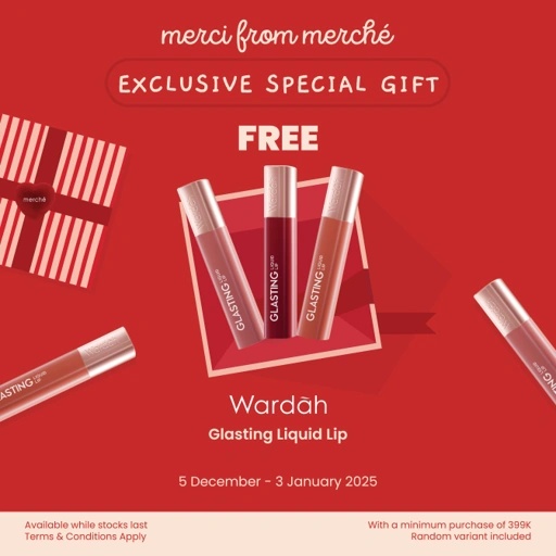 Image of [NOT FOR SALE] Merci From merché Free Gift  - Wardah Glasting Liquid Lip