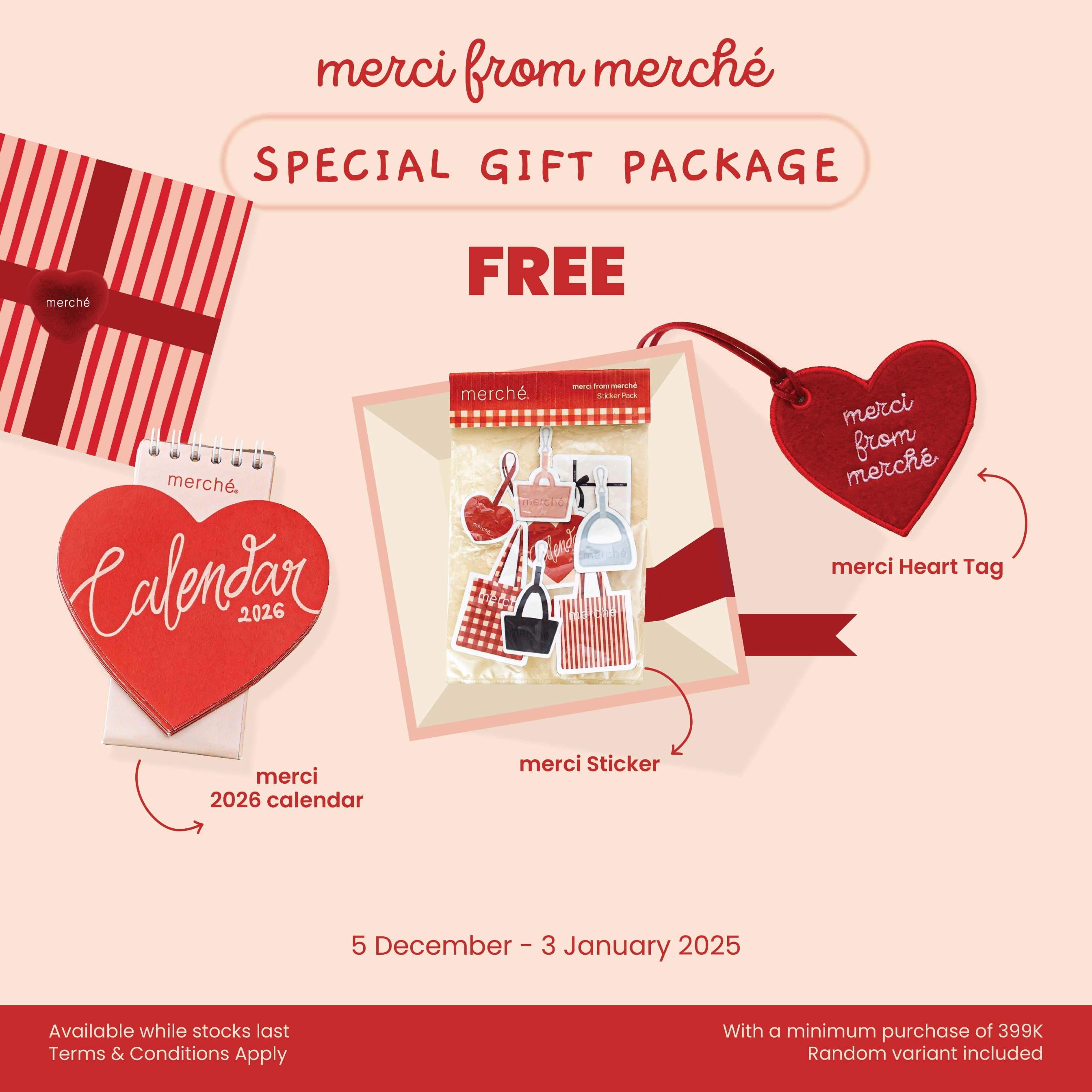 [NOT FOR SALE] Merci From merché Free Gift Special Package