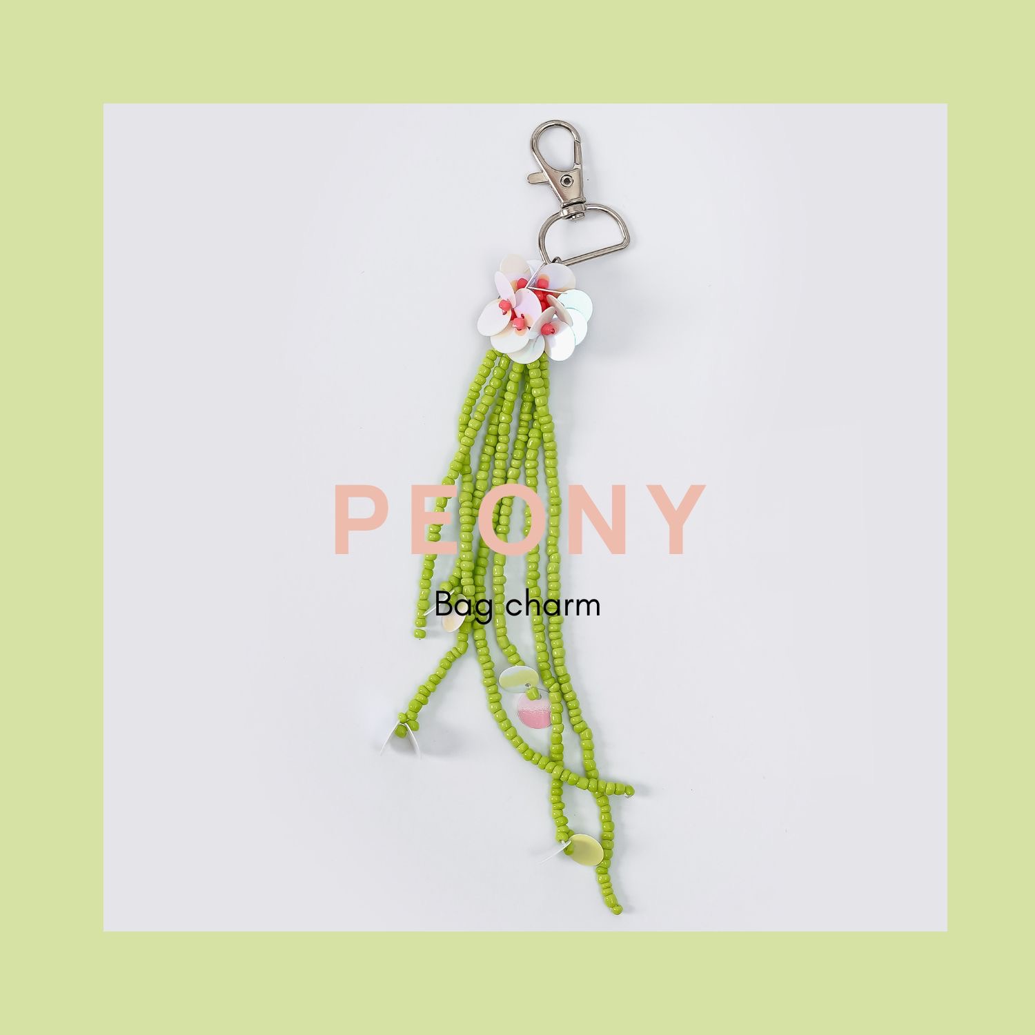 Peony Bag Charm merché