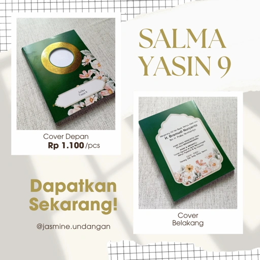 COVER YASIN SALMA 09 | JENIS KERTAS IVORY HARGA MURAH