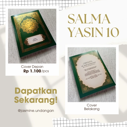 COVER YASIN SALMA 10 | JENIS IVORY HARGA MURAH