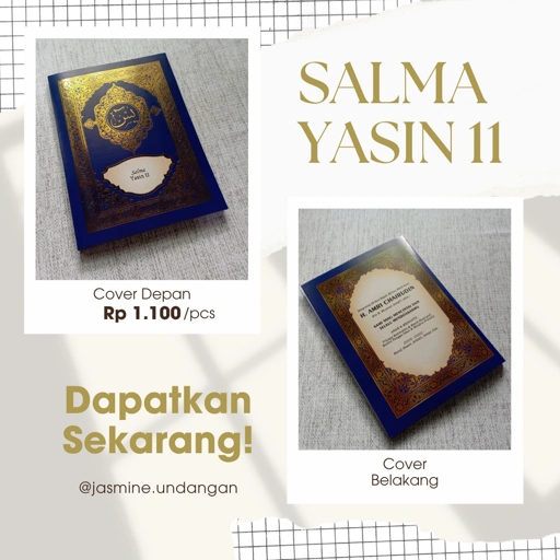 COVER YASIN SALMA 11 | JENIS IVORY HARGA MURAH
