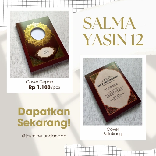 COVER YASIN SALMA 12 | JENIS IVORY HARGA MURAH