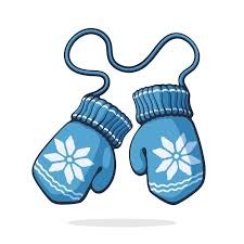 Snow Blue Glove