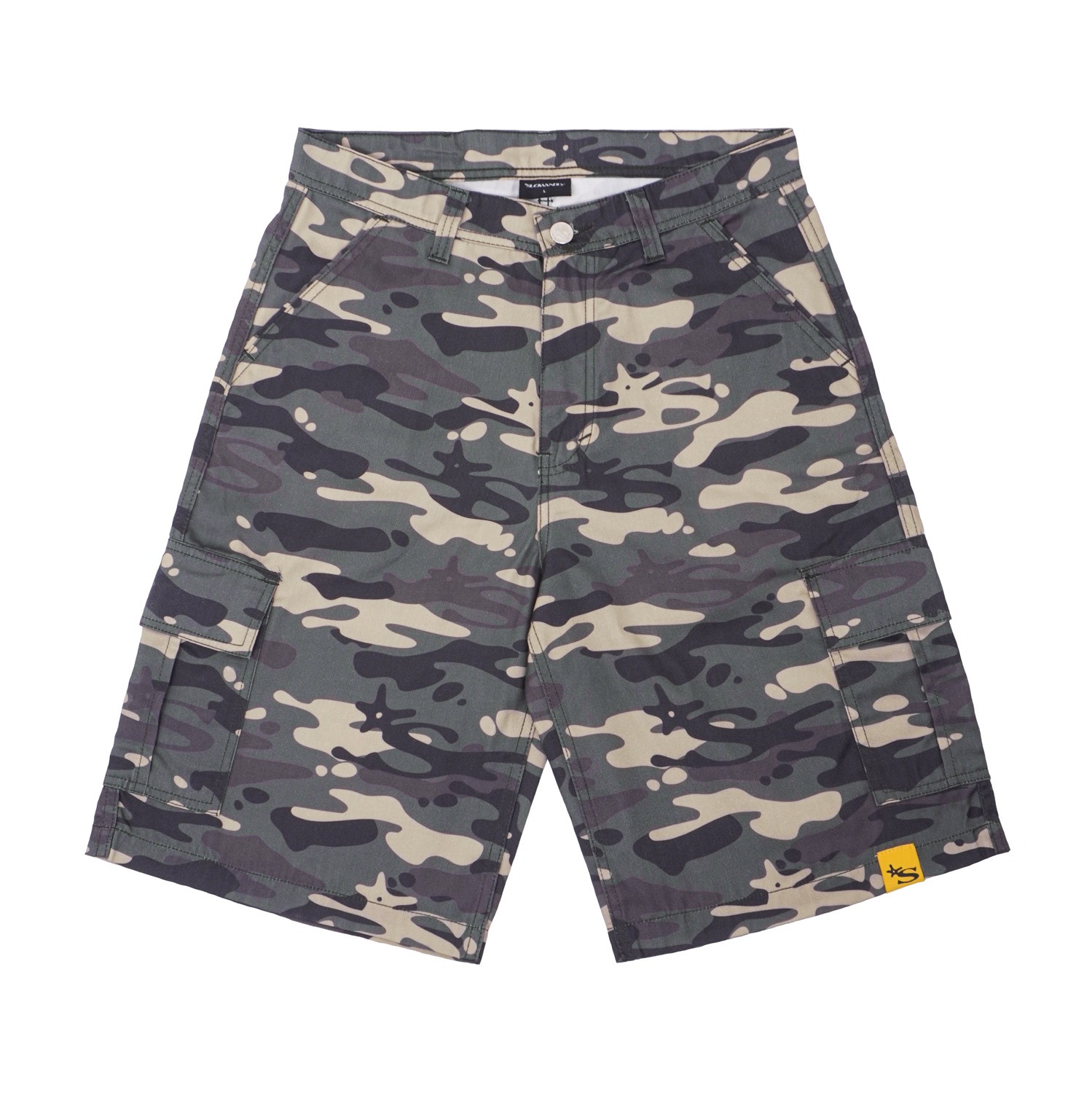 CARGO SHORTS CAMO - OLIVE