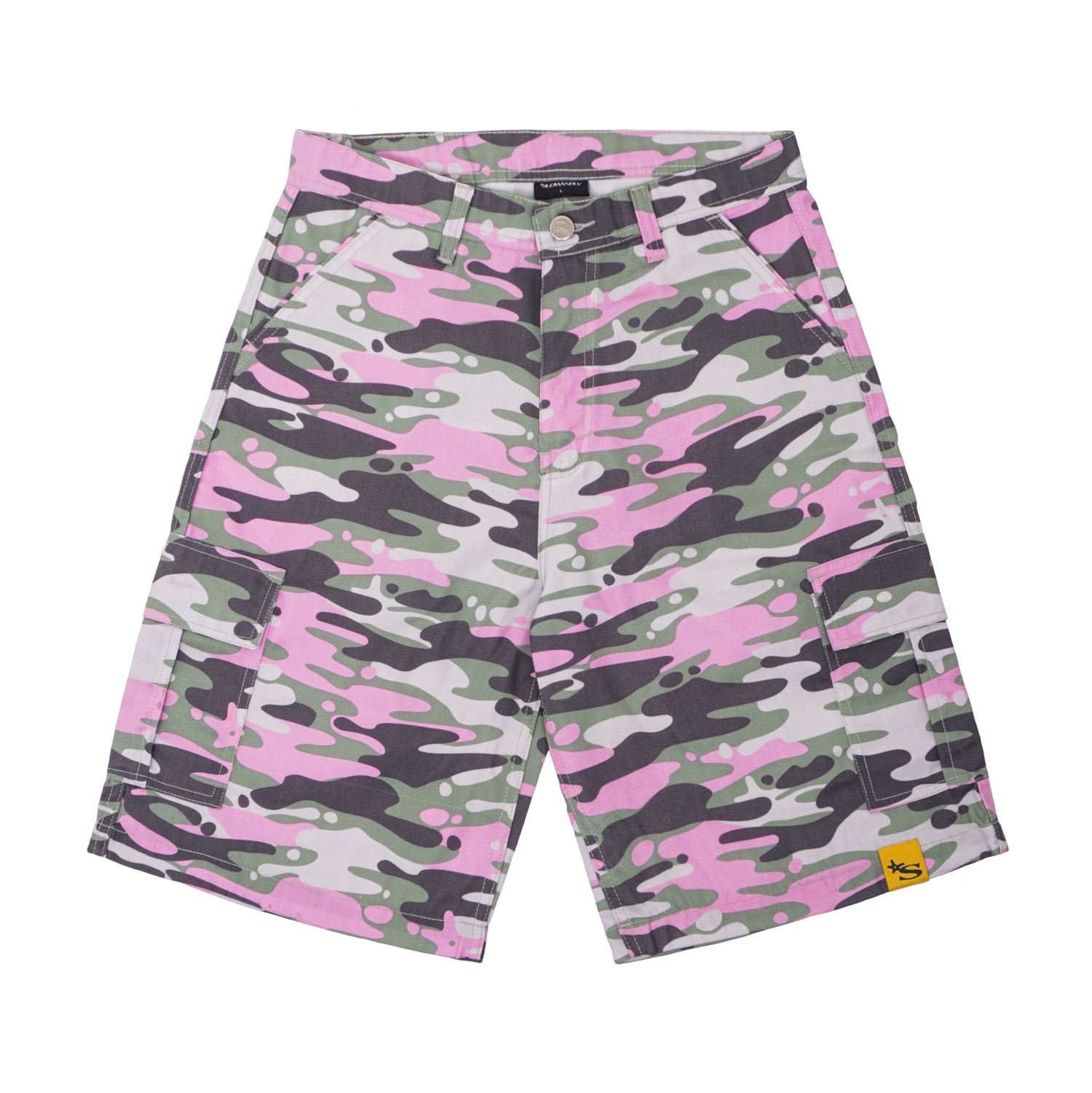 CARGO SHORTS CAMO - PINK