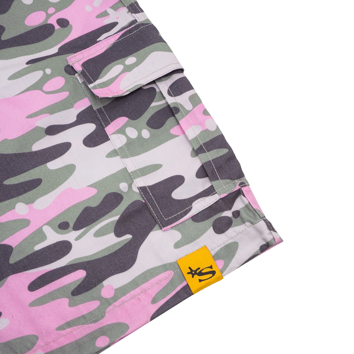 CARGO SHORTS CAMO - PINK