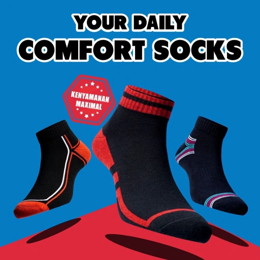 Image of Best Seller, Kaos Kaki Olahraga Pria dan Wanita - Tebal