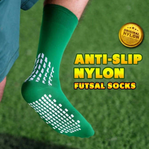 Image of FUTSAL SOCKS ANTISLIP GREEN (X4)