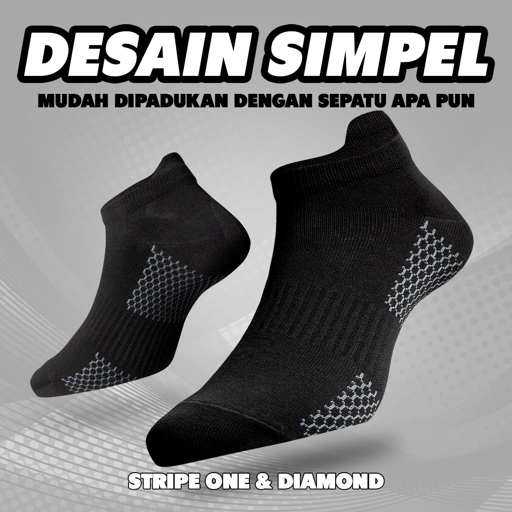 Image of Diamond Socks ankle Black/Dark Grey