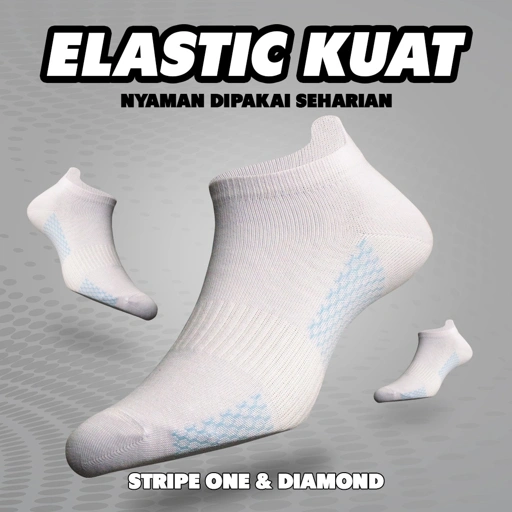 Image of Diamond Socks ankle White/Blue