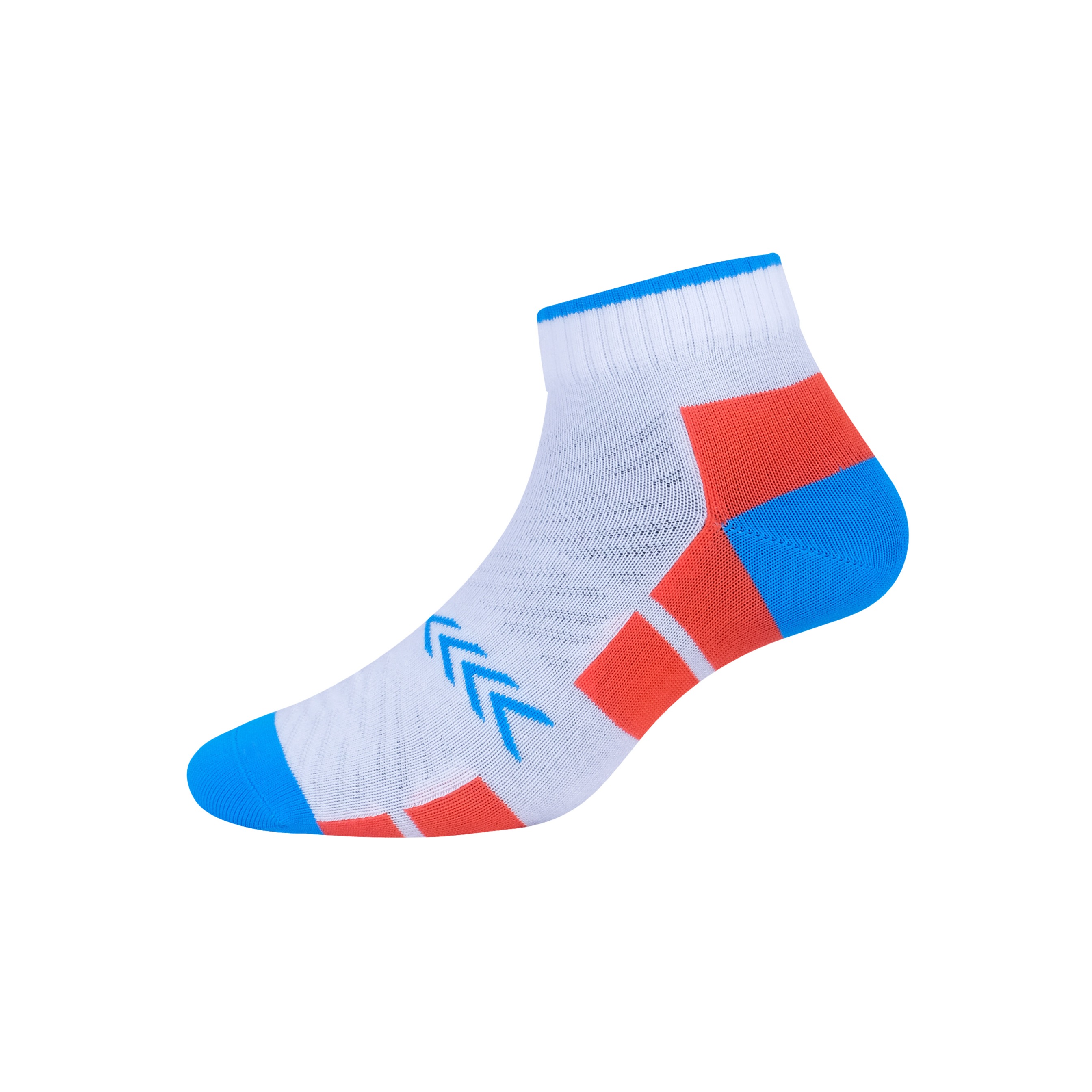 Sprinter & Emperor Ankle Socks White/Orange