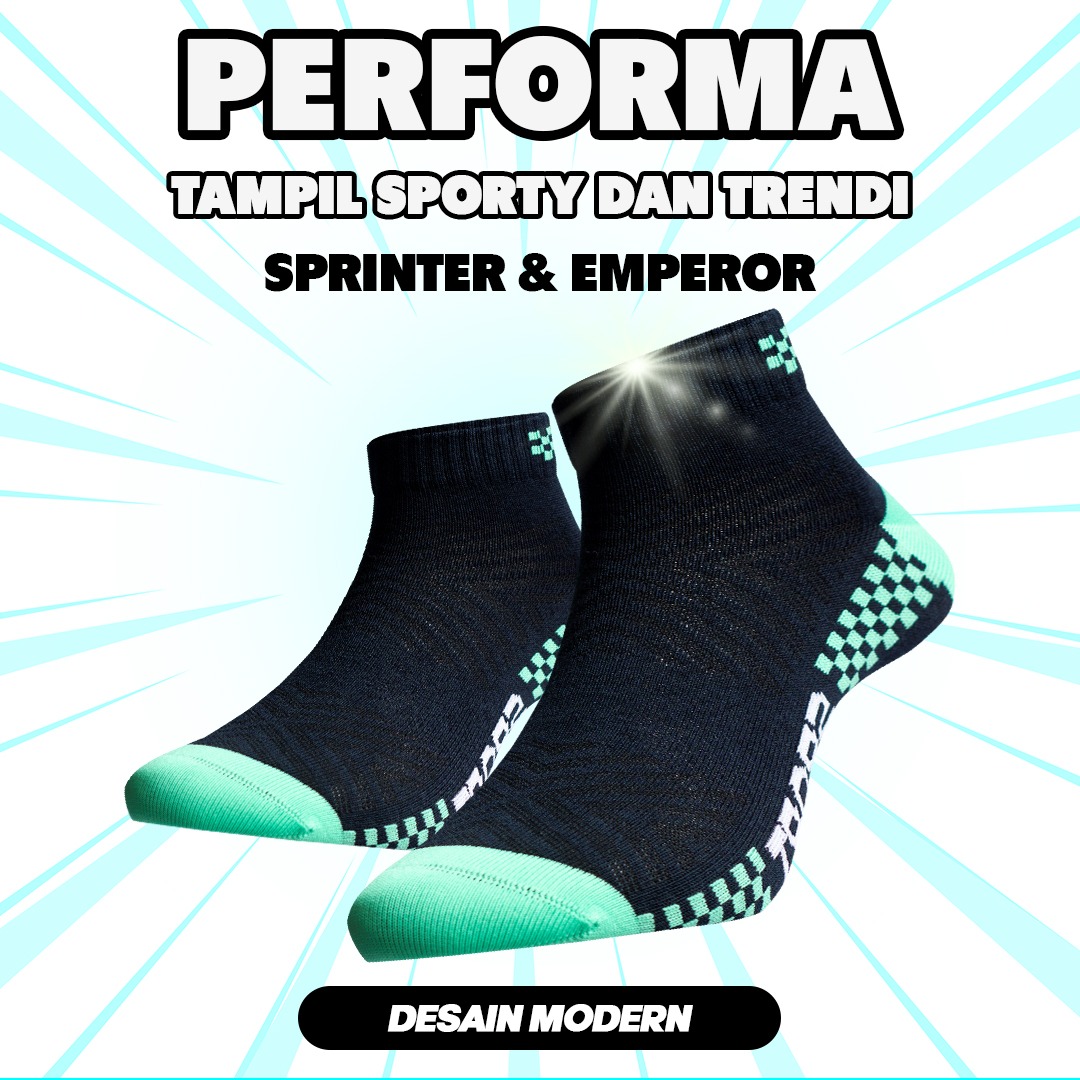 Sprinter & Emperor Ankle Socks Navy/Tosca