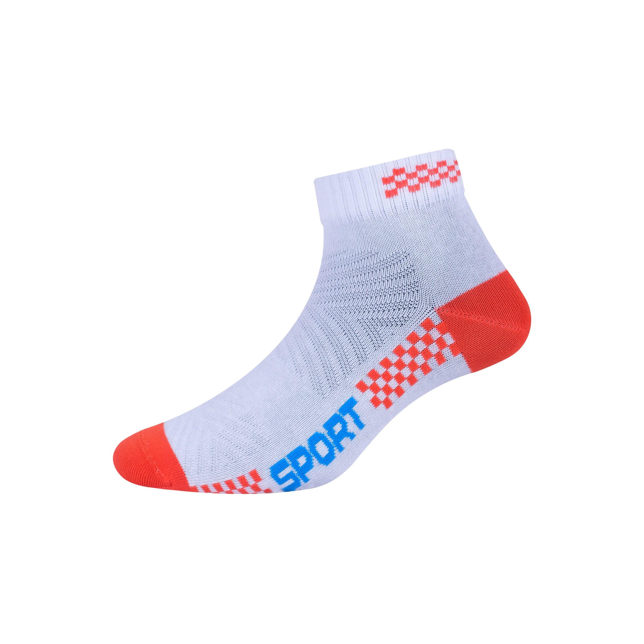 Sprinter & Emperor Ankle Socks White/Orange