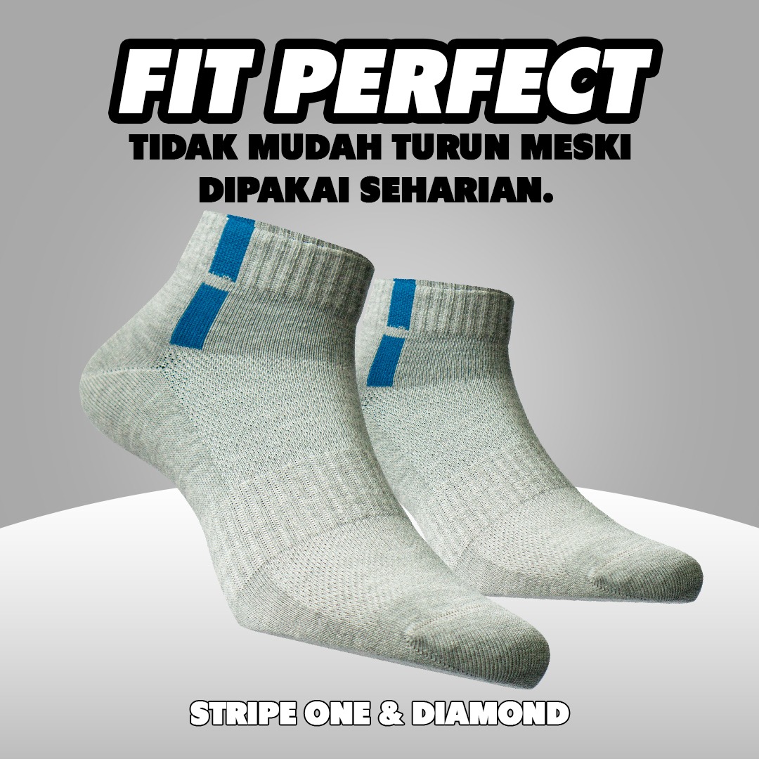 Stripe One Socks Ankle Misty/Dark Green