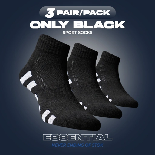 Image of Bundle 3 Kaos kaki Pria dan Wanita - Tebal 