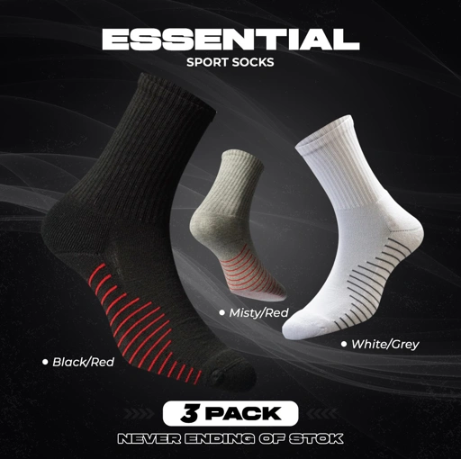 Image of Kaos Kaki Olahraga Tebal - Pria dan Wanita - Quarter & Ankle