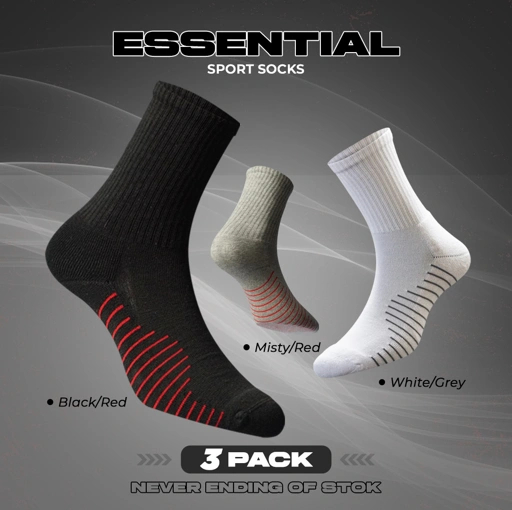 Image of Kaos Kaki Olahraga Tebal - Pria dan Wanita - Quarter & Ankle