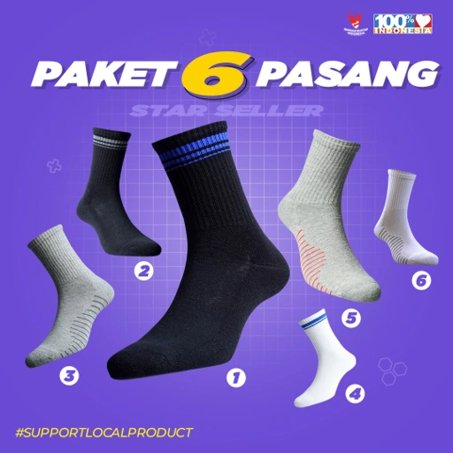Image of STAR SELLER - QUARTER SERIES - BUNDLING 6 PASANG