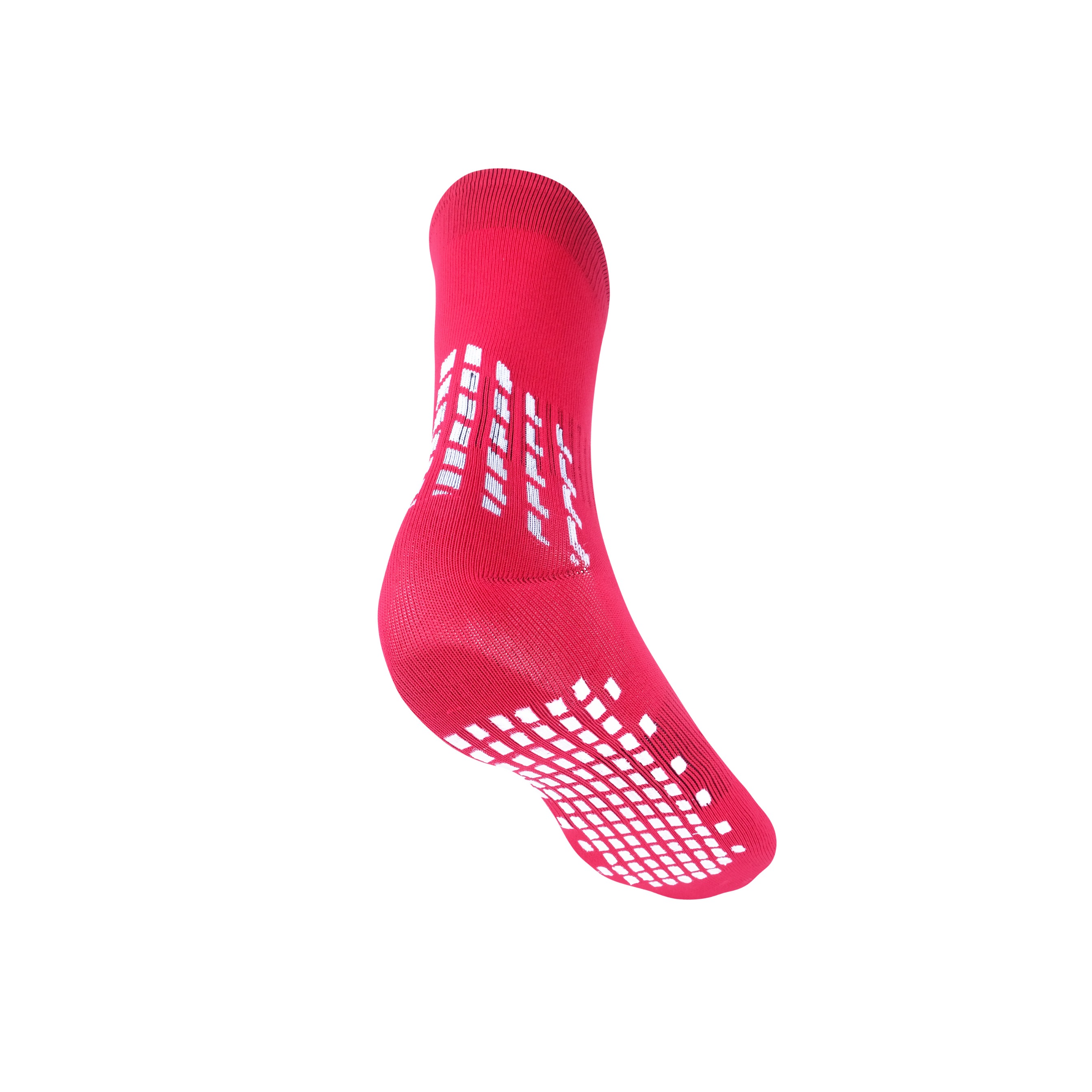 FUTSAL SOCKS ANTISLIP WHITE (X4)