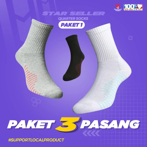 Image of STAR SELLER - QUARTER SERIES - BUNDLING 3 PASANG