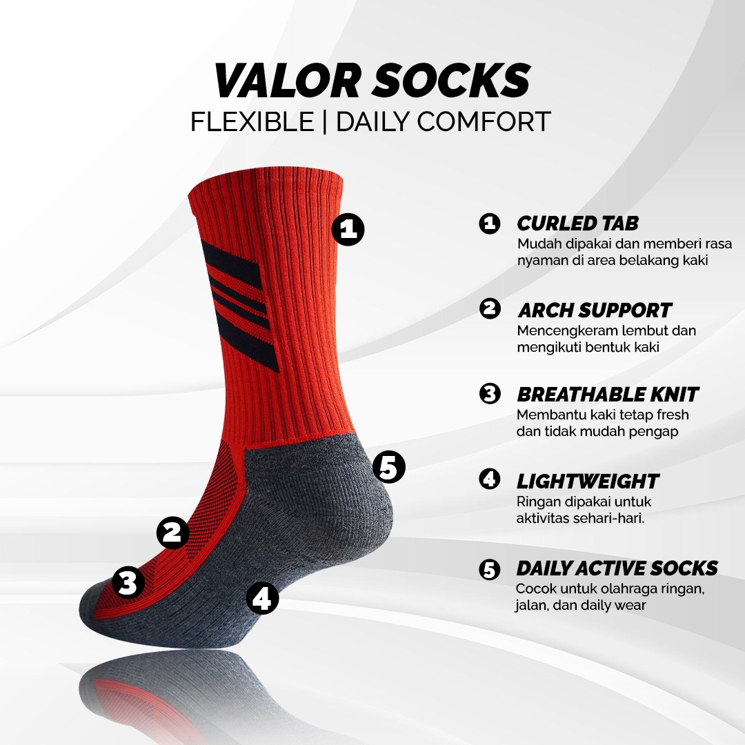 Valor Quarter Socks Sport Training