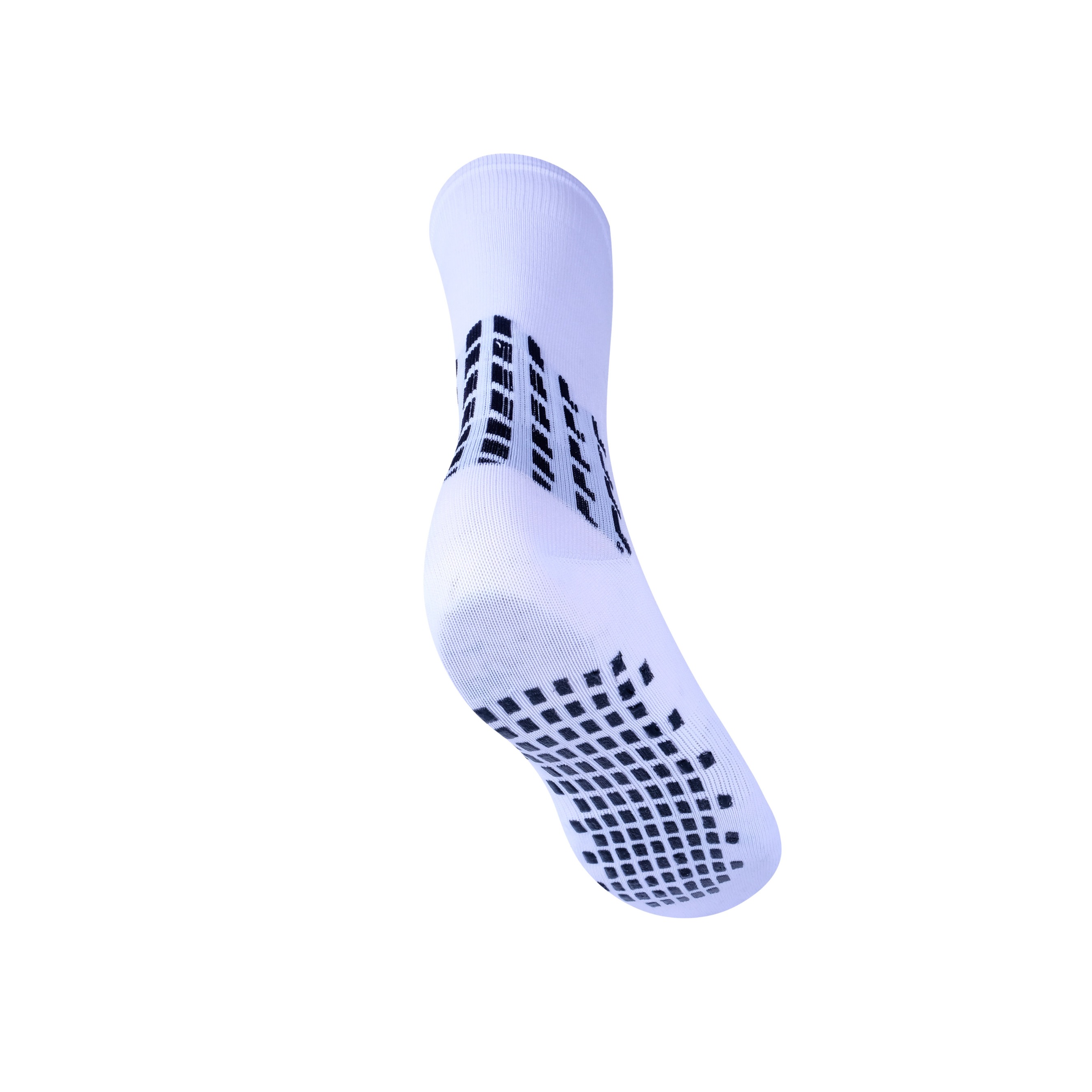 FUTSAL SOCKS ANTISLIP WHITE (X4)