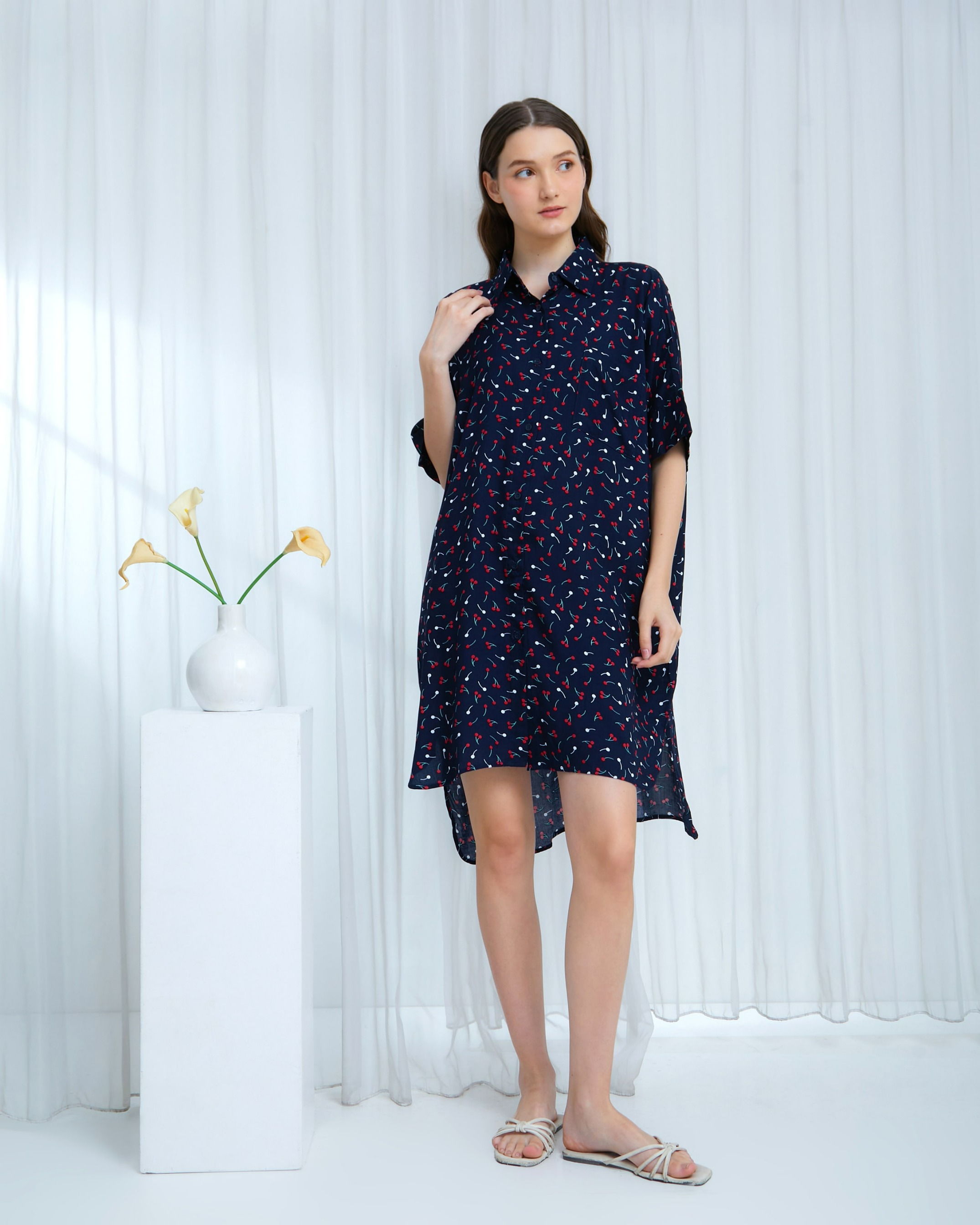 Melisa Dress Kemeja - DYD Label - Homedress Bahan Rayon