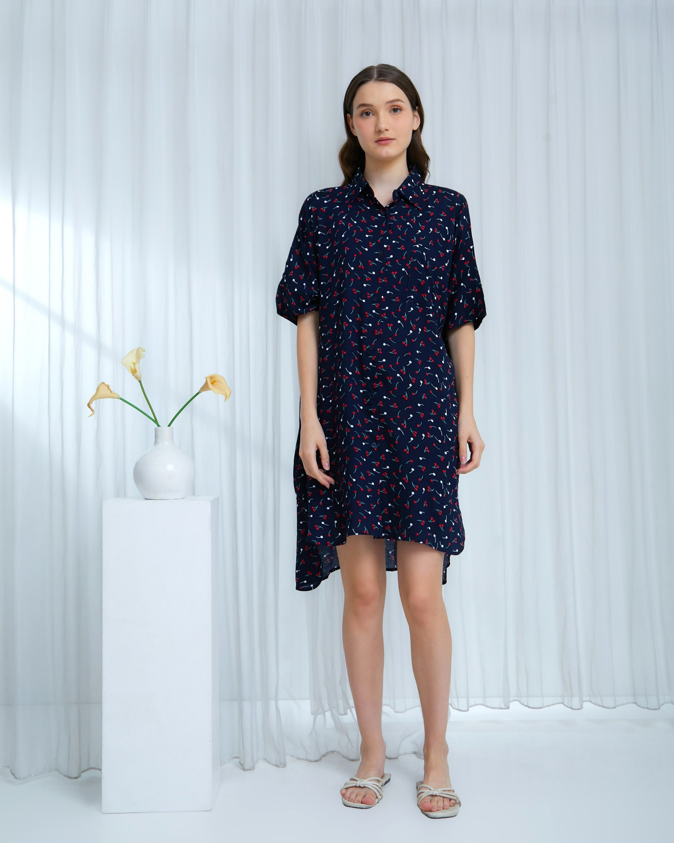 Melisa Dress Kemeja - DYD Label - Homedress Bahan Rayon