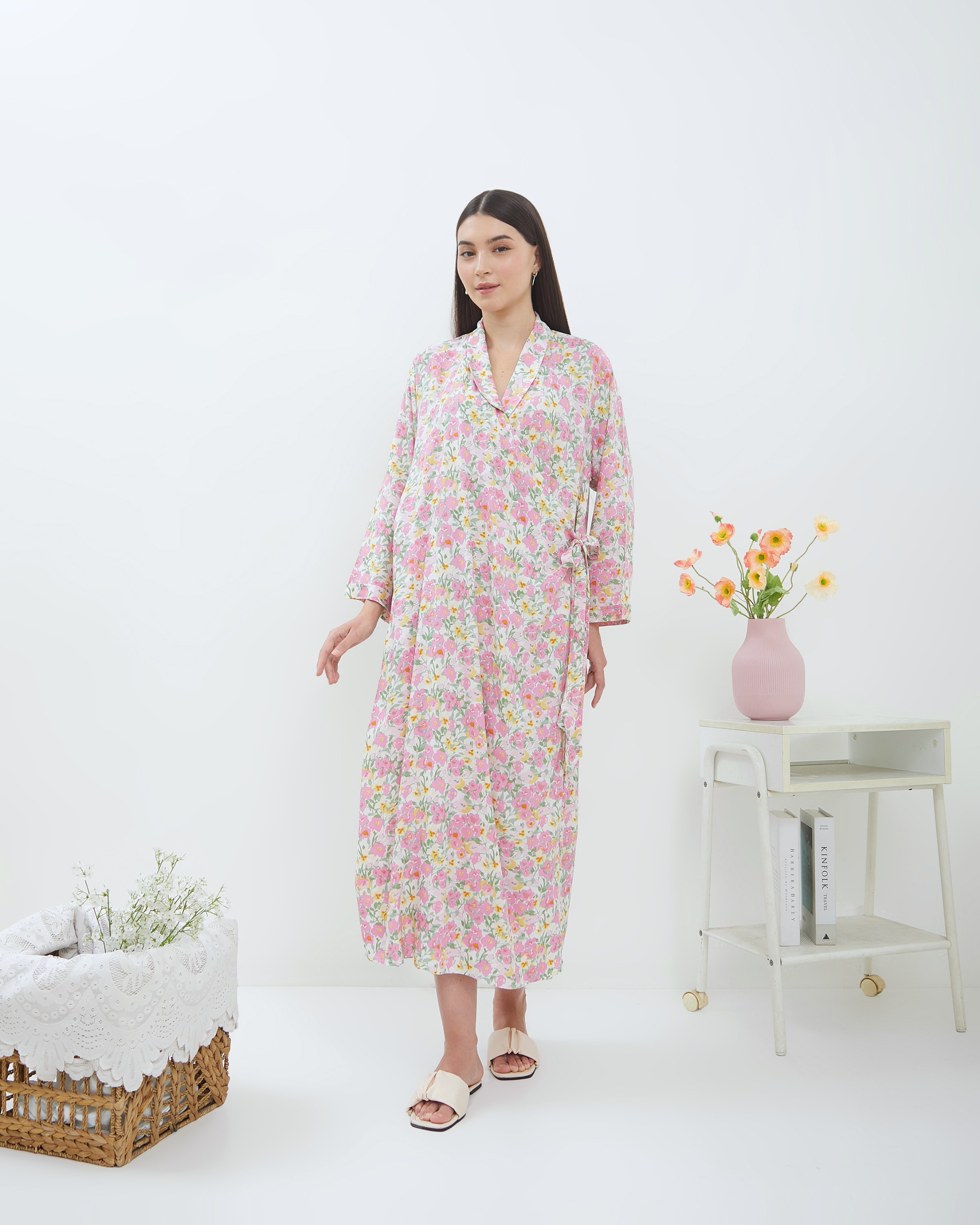 Kimono Melahirkan Naura Midi Rayon Busui | DYD Label
