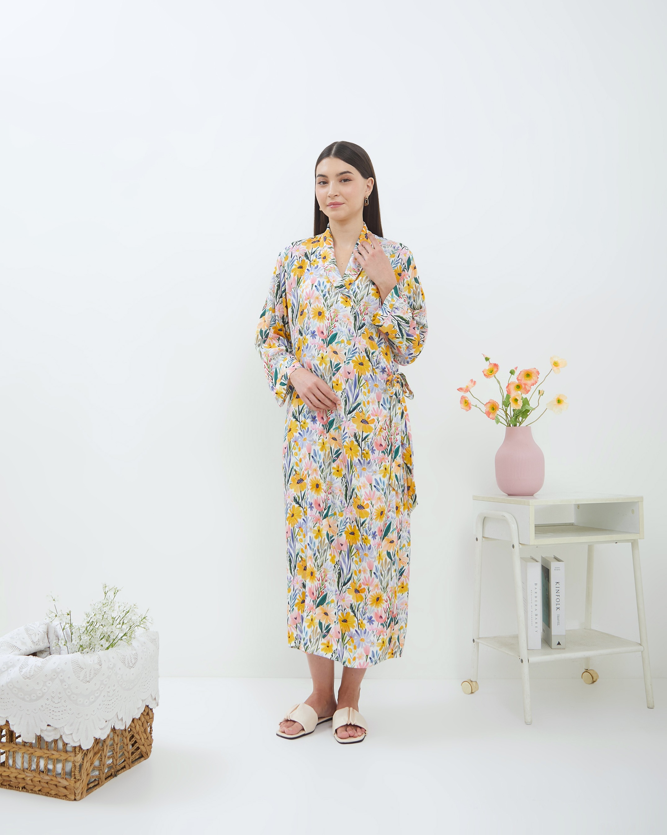 Kimono Melahirkan Naura Midi Rayon Busui | DYD Label
