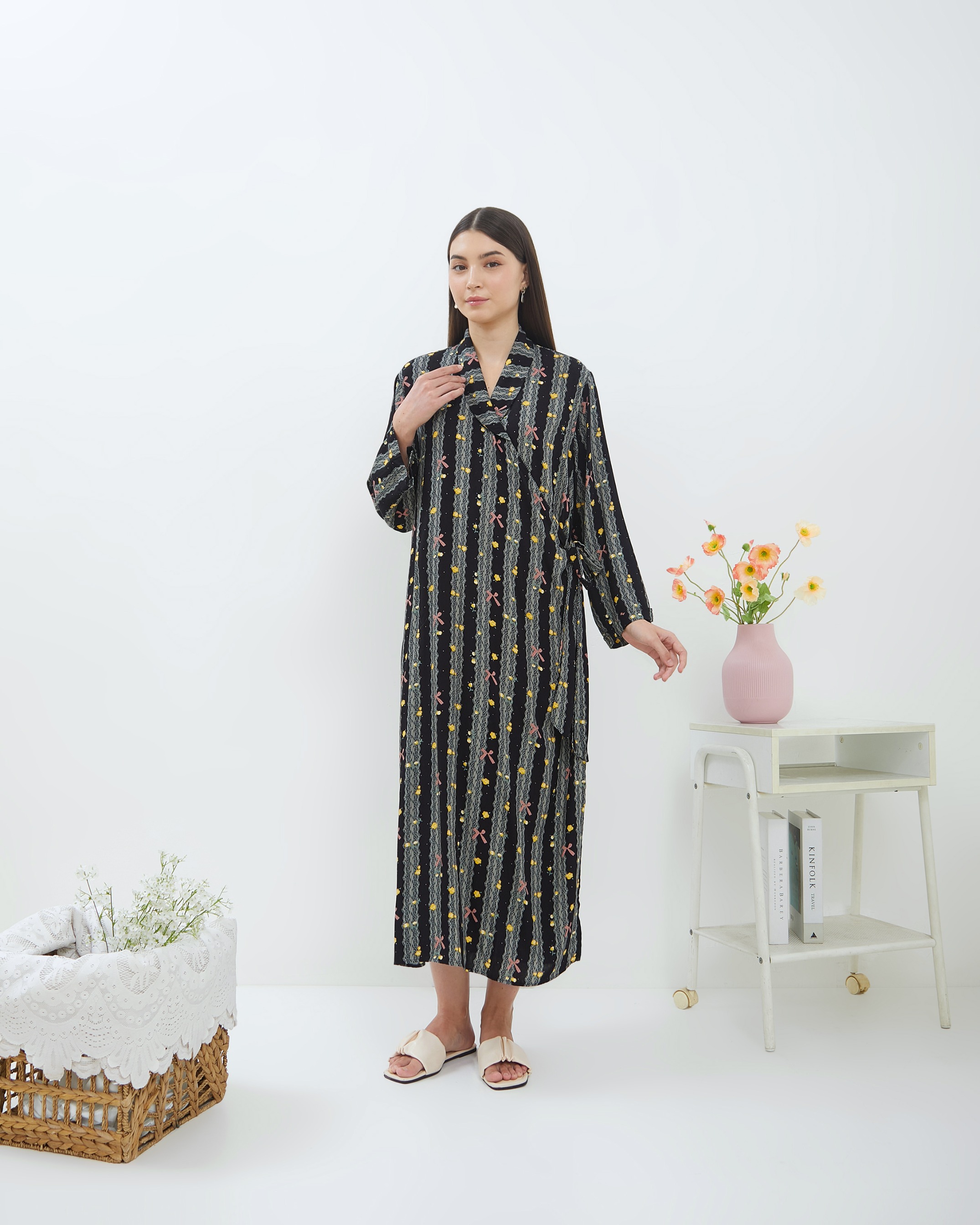 Kimono Melahirkan Naura Midi Rayon Busui | DYD Label