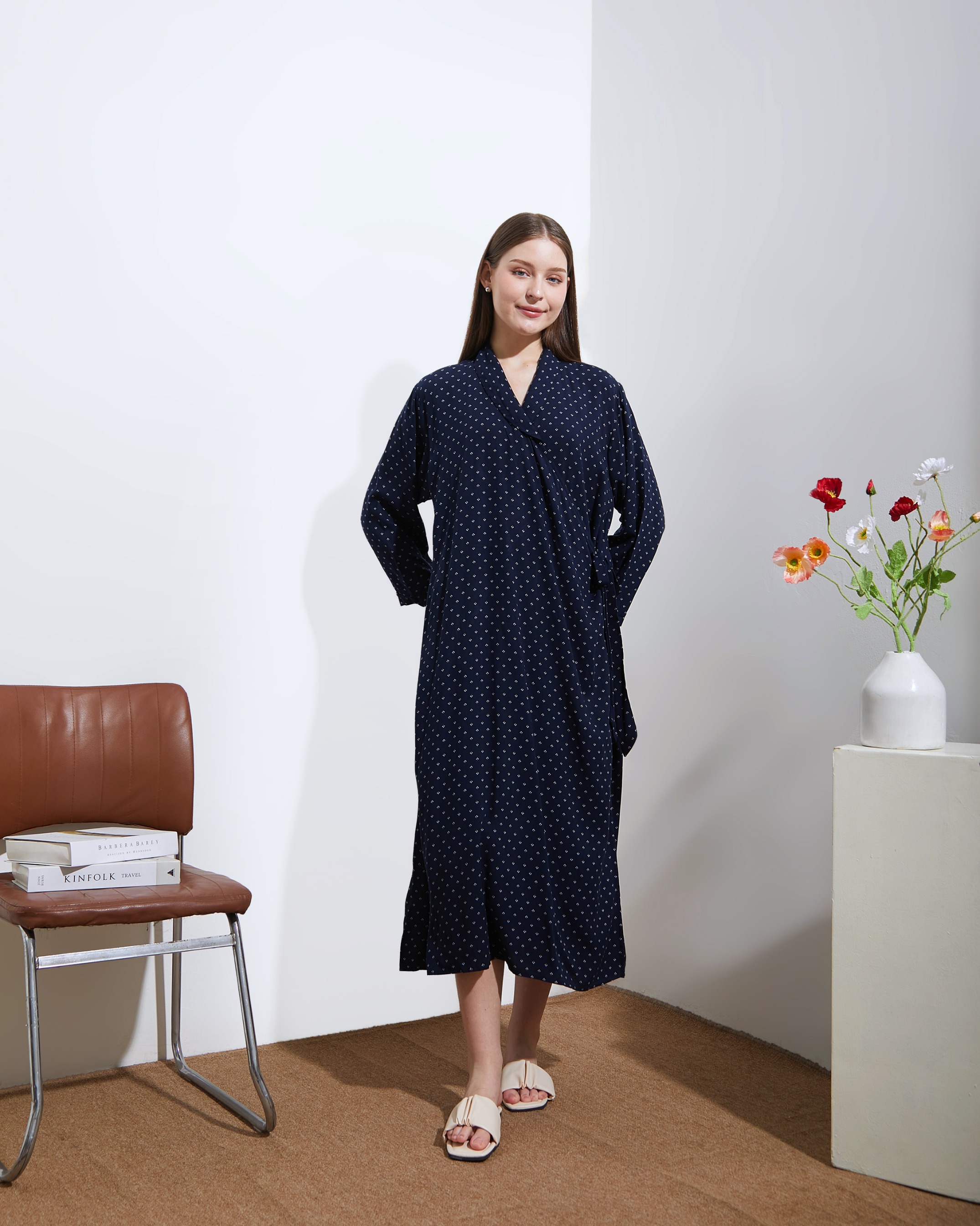 Naura Kimono Midi - DYD Label - Homedress Lahiran Bahan Rayon