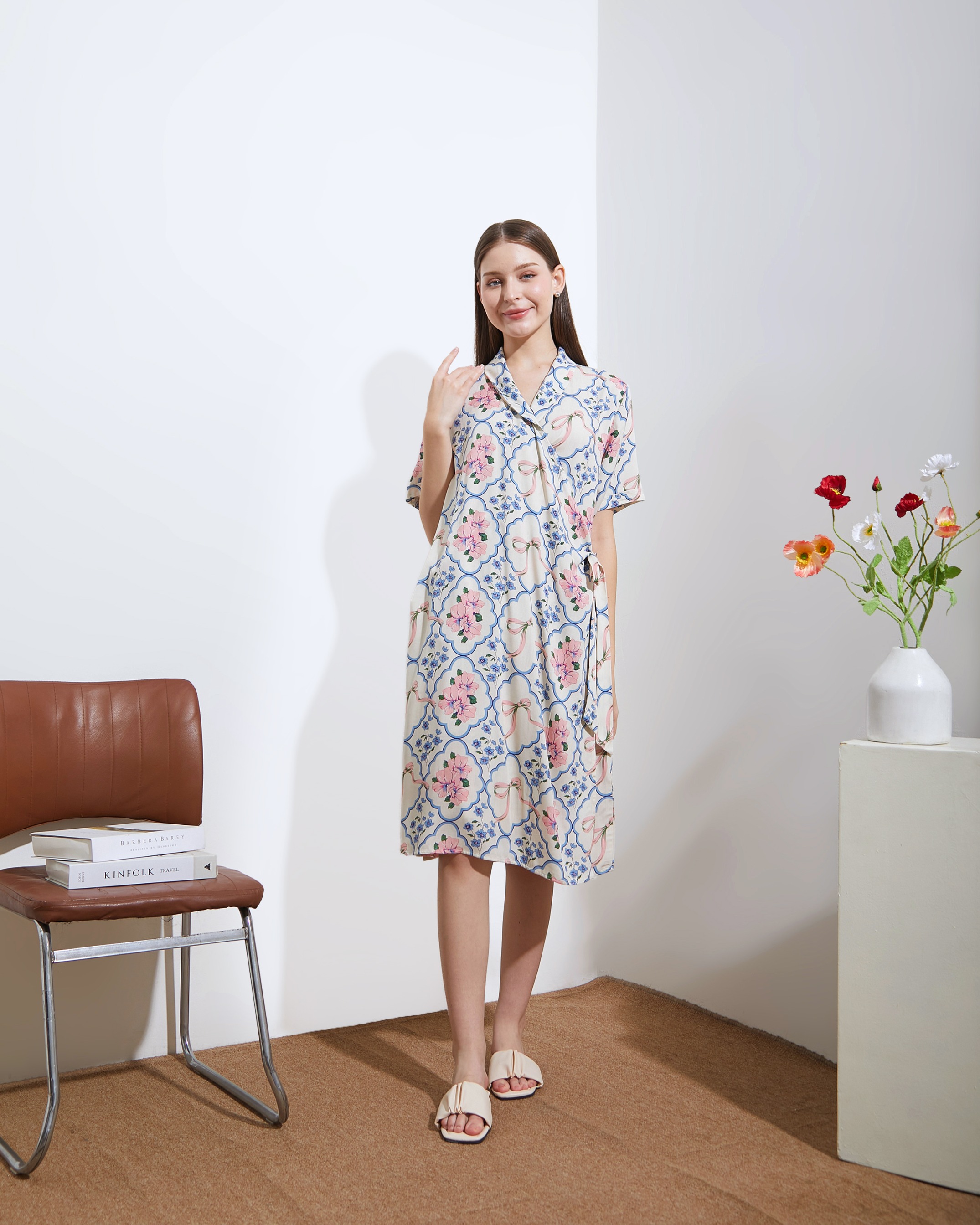 Naura Kimono Mini - DYD Label - Homedress Lahiran Bahan Rayon