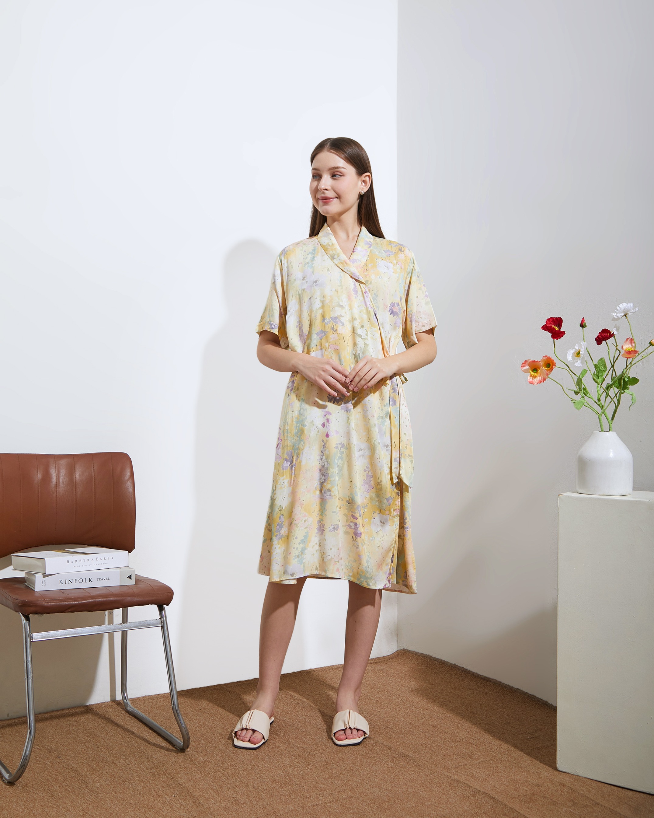 Naura Kimono Mini - DYD Label - Homedress Lahiran Bahan Rayon