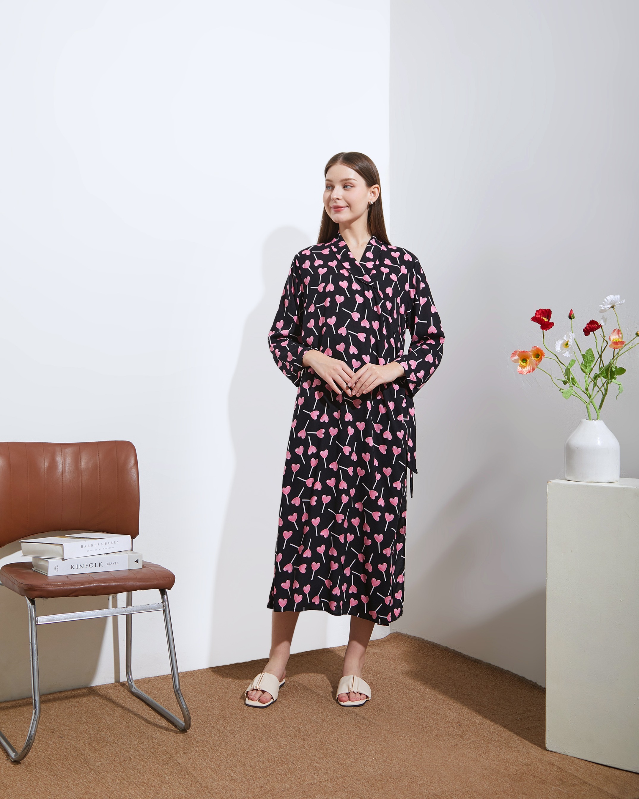 Naura Kimono Midi - DYD Label - Homedress Lahiran Bahan Rayon
