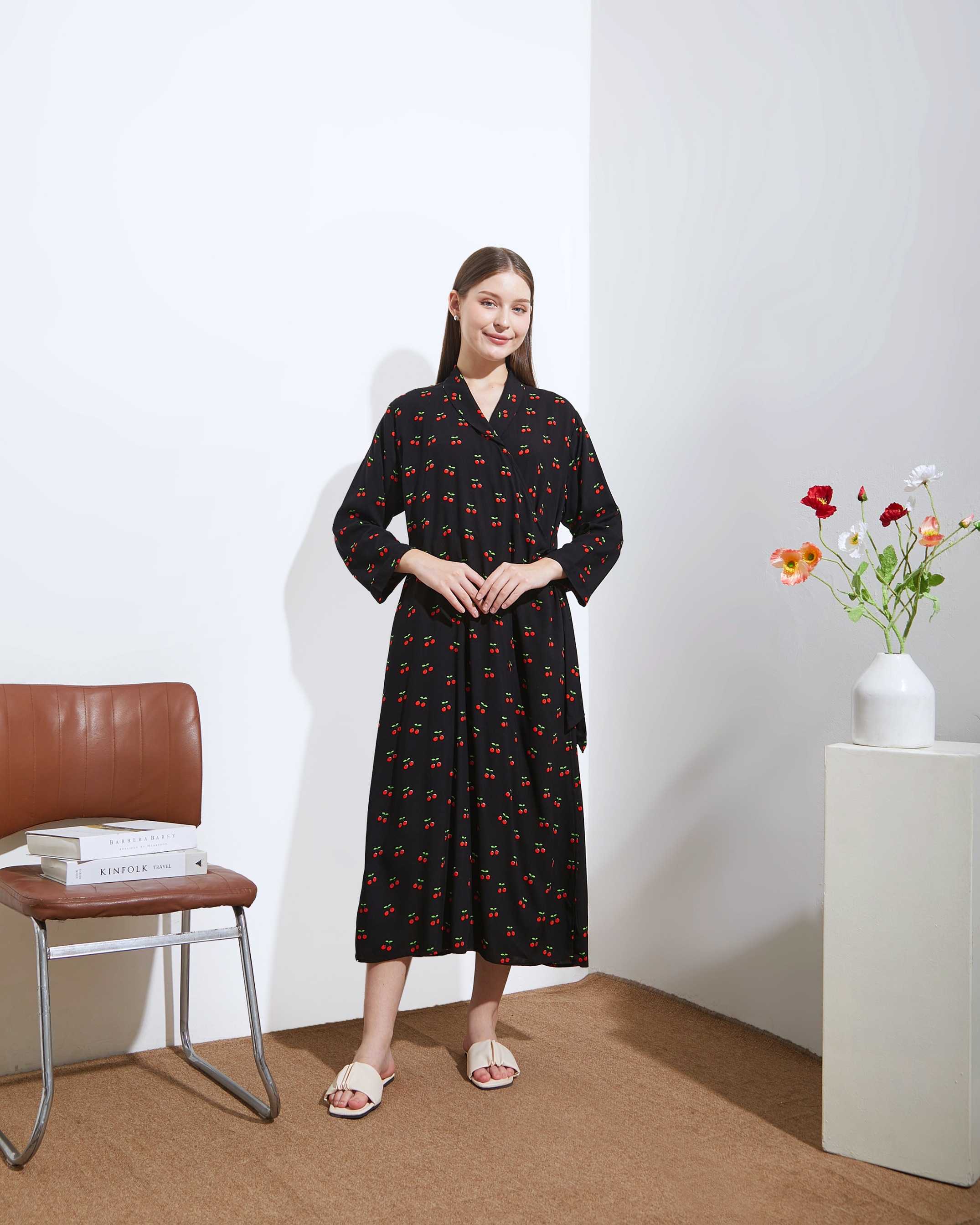 Naura Kimono Midi - DYD Label - Homedress Lahiran Bahan Rayon