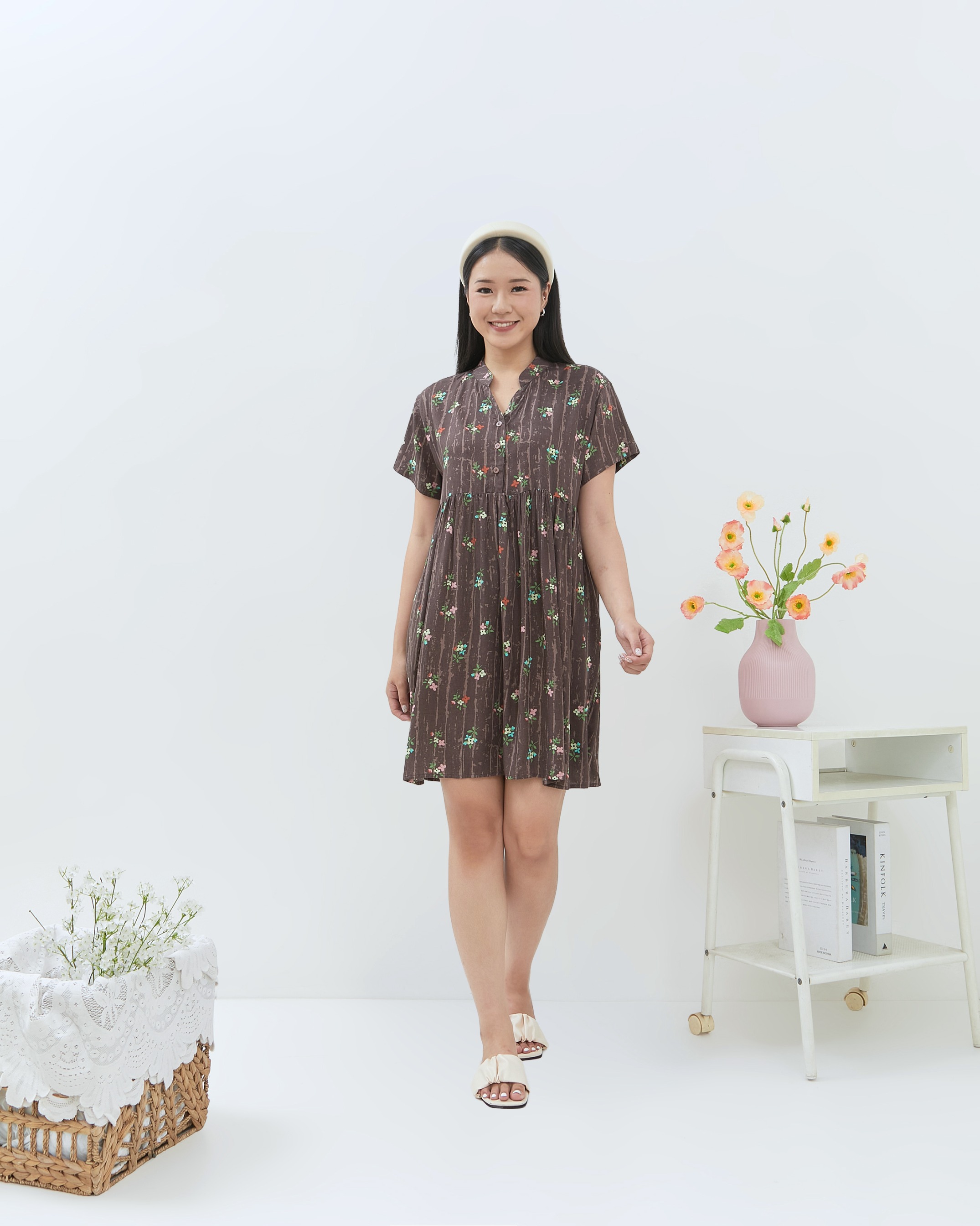 Kinan Mini Dress - DYD Label - Homedress Bahan Rayon
