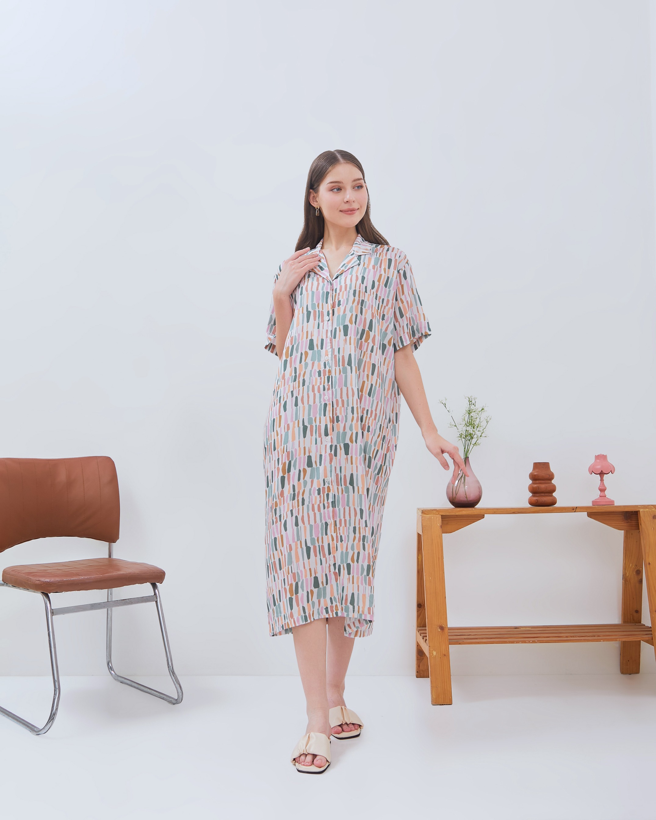 Kaluna Midi Dress - DYD Label - Homedress Bahan Rayon