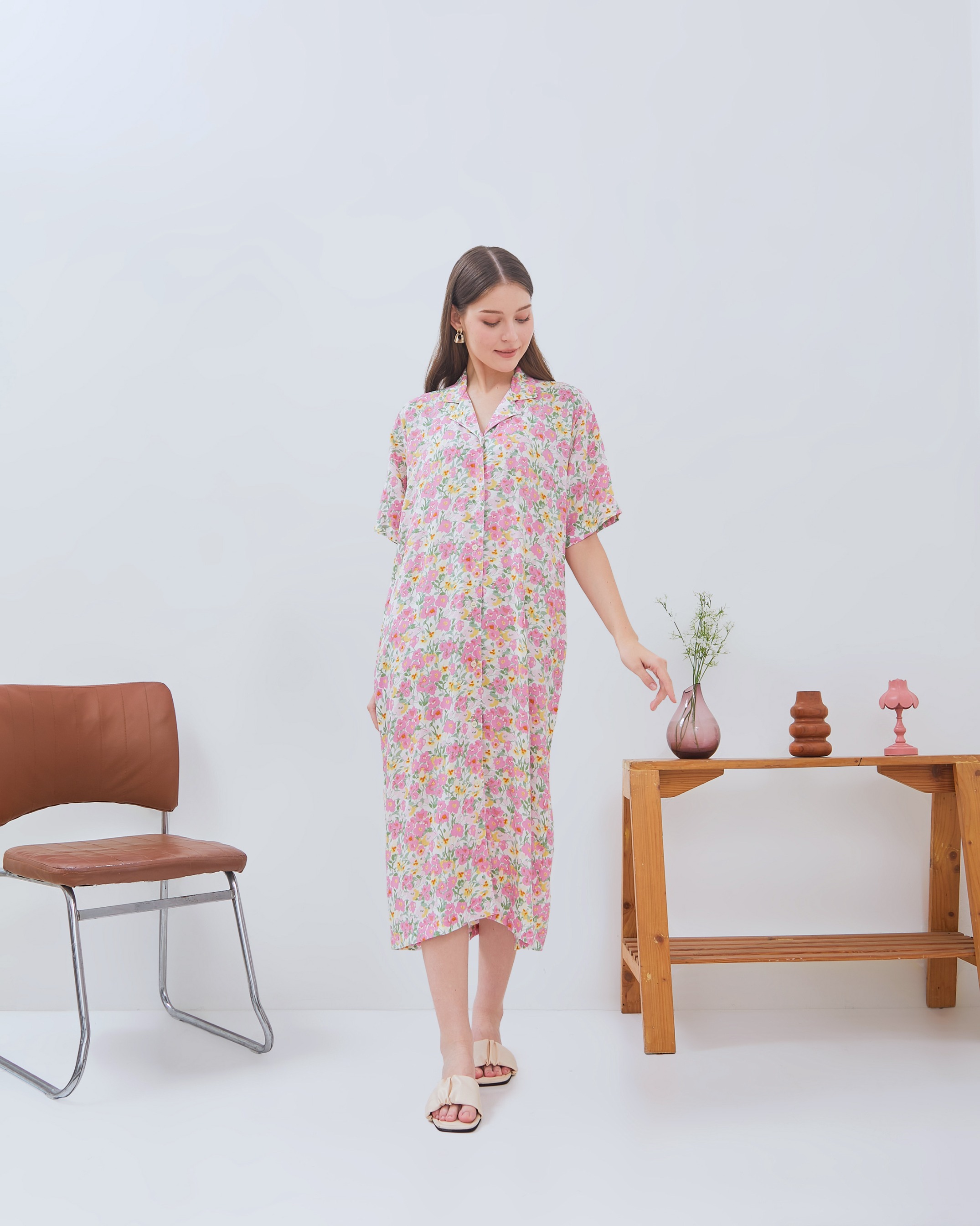 Kaluna Midi Dress - DYD Label - Homedress Bahan Rayon