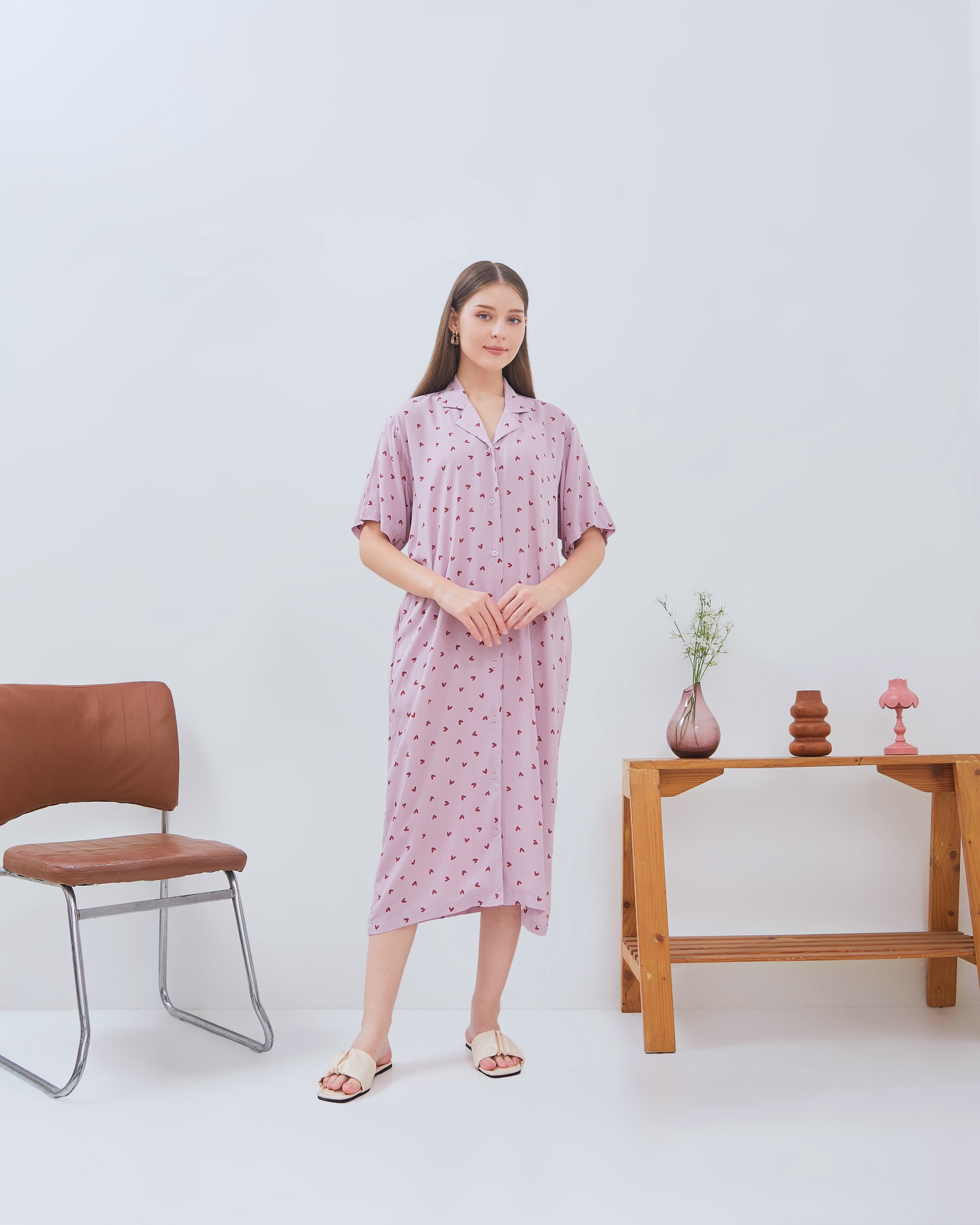 Kaluna Midi Dress - DYD Label - Homedress Bahan Rayon