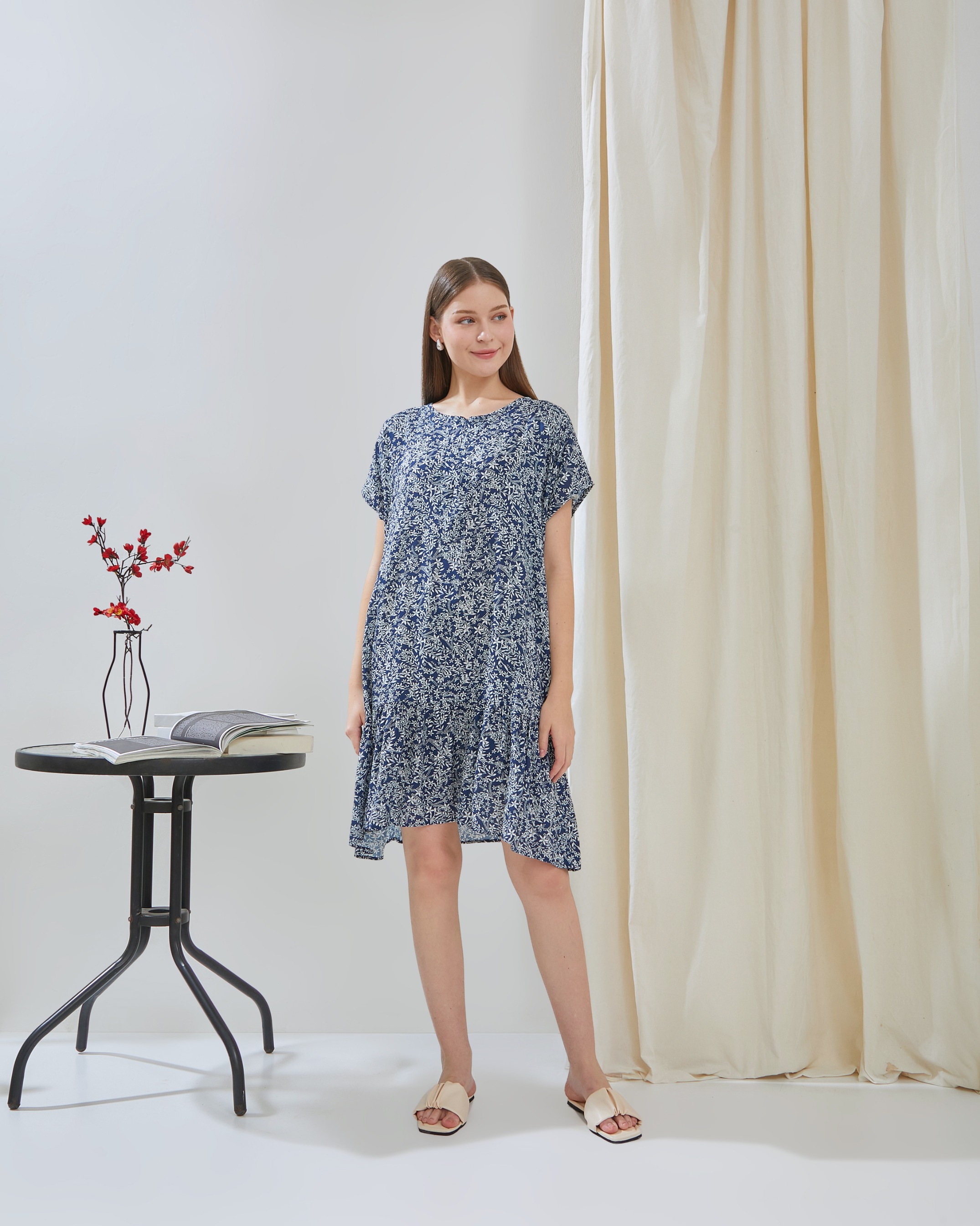 Kamila Daster Selutut - DYD Label - Homedress Bahan Rayon