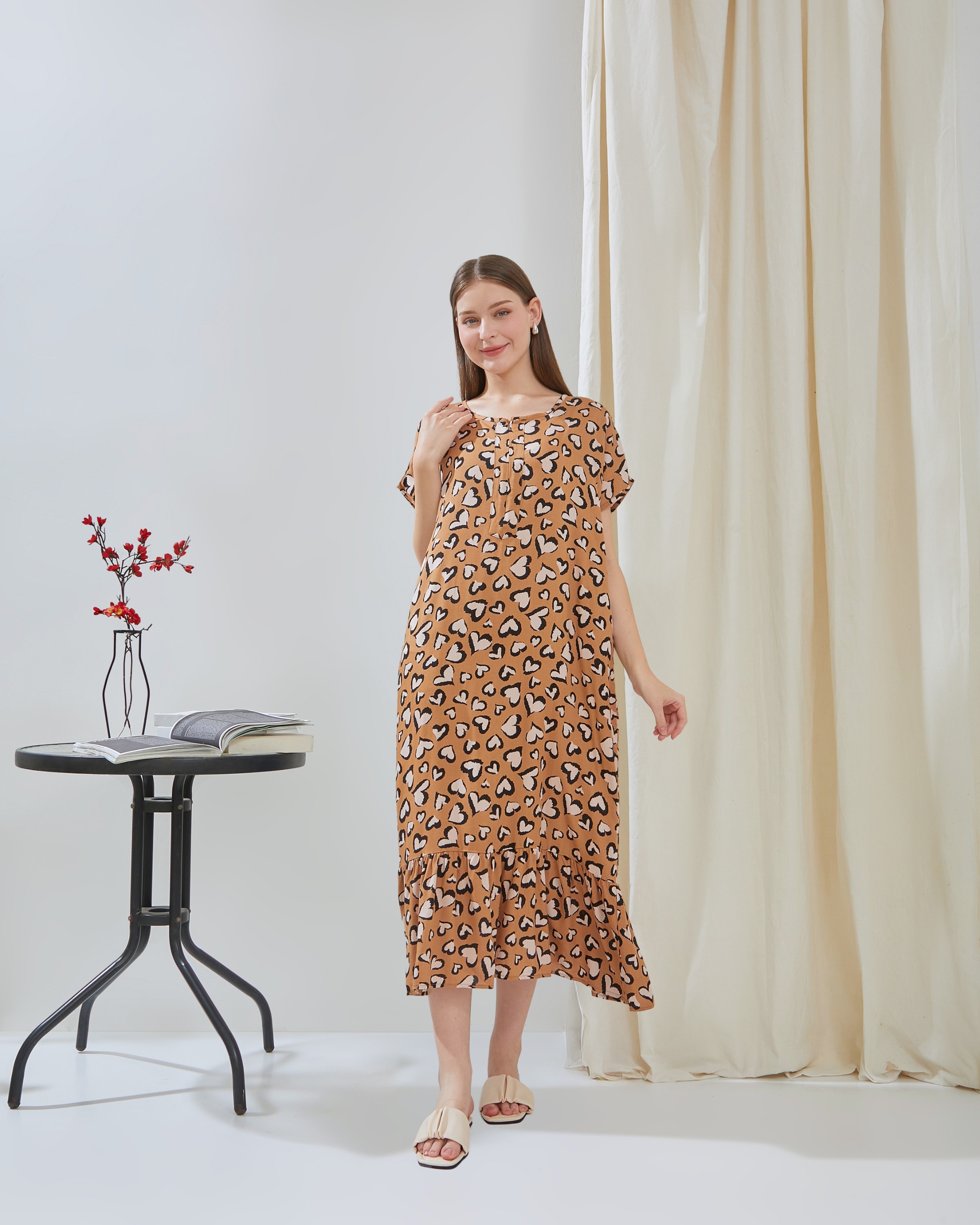 Kamila Daster Semata Kaki  - DYD Label - Homedress Bahan Rayon