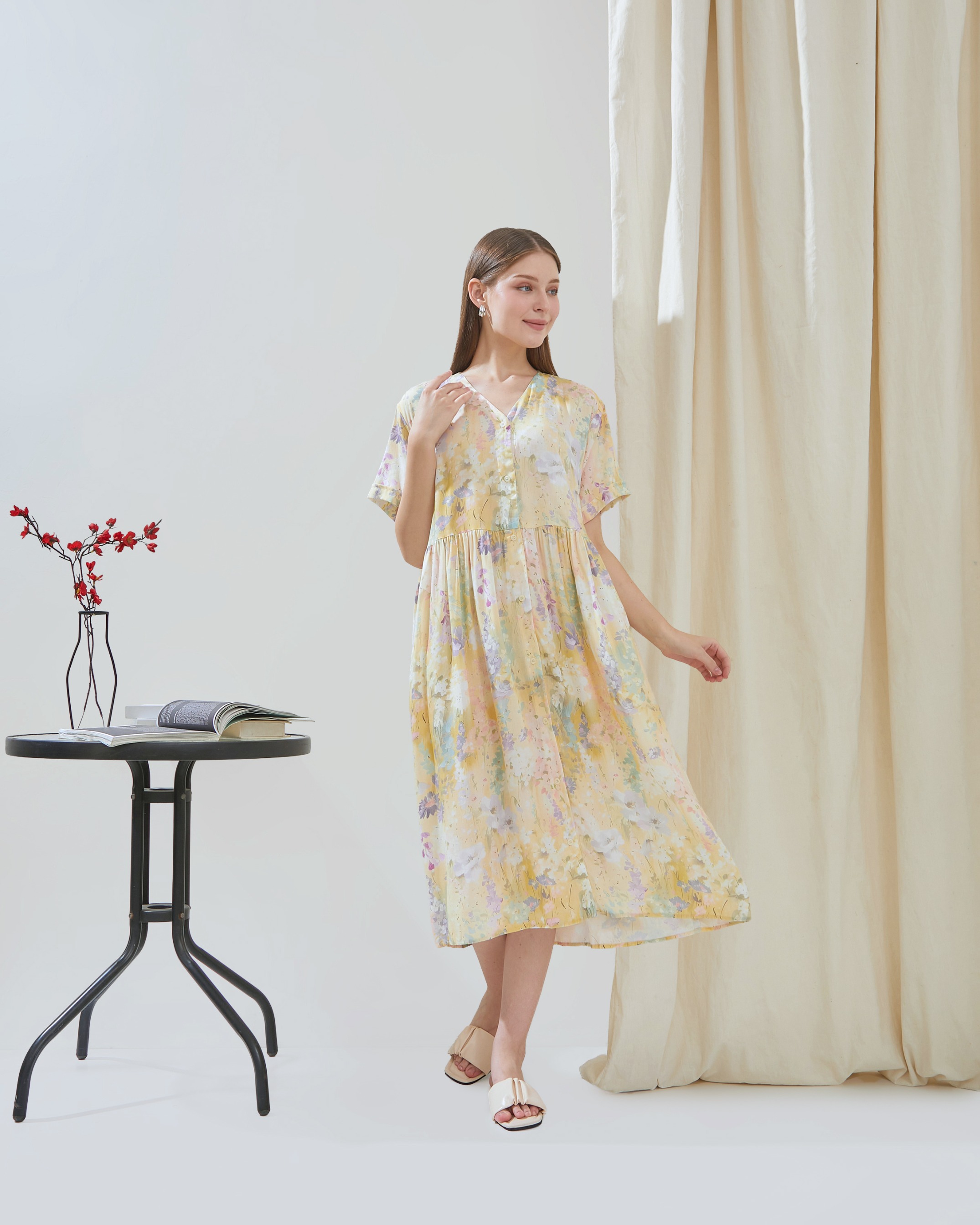 Lily Dress - DYD Label - Homedress Bahan Rayon