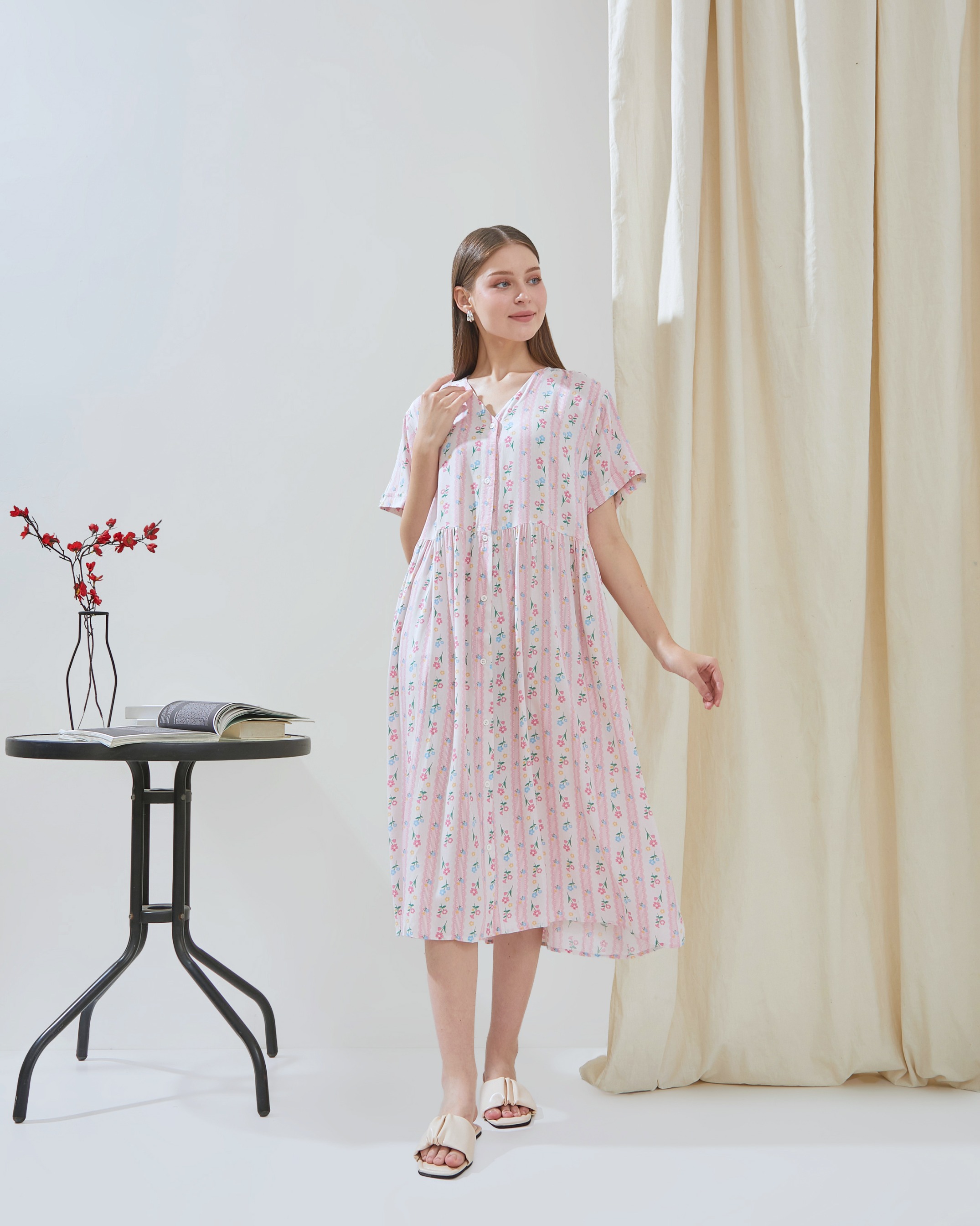 Lily Dress - DYD Label - Homedress Bahan Rayon