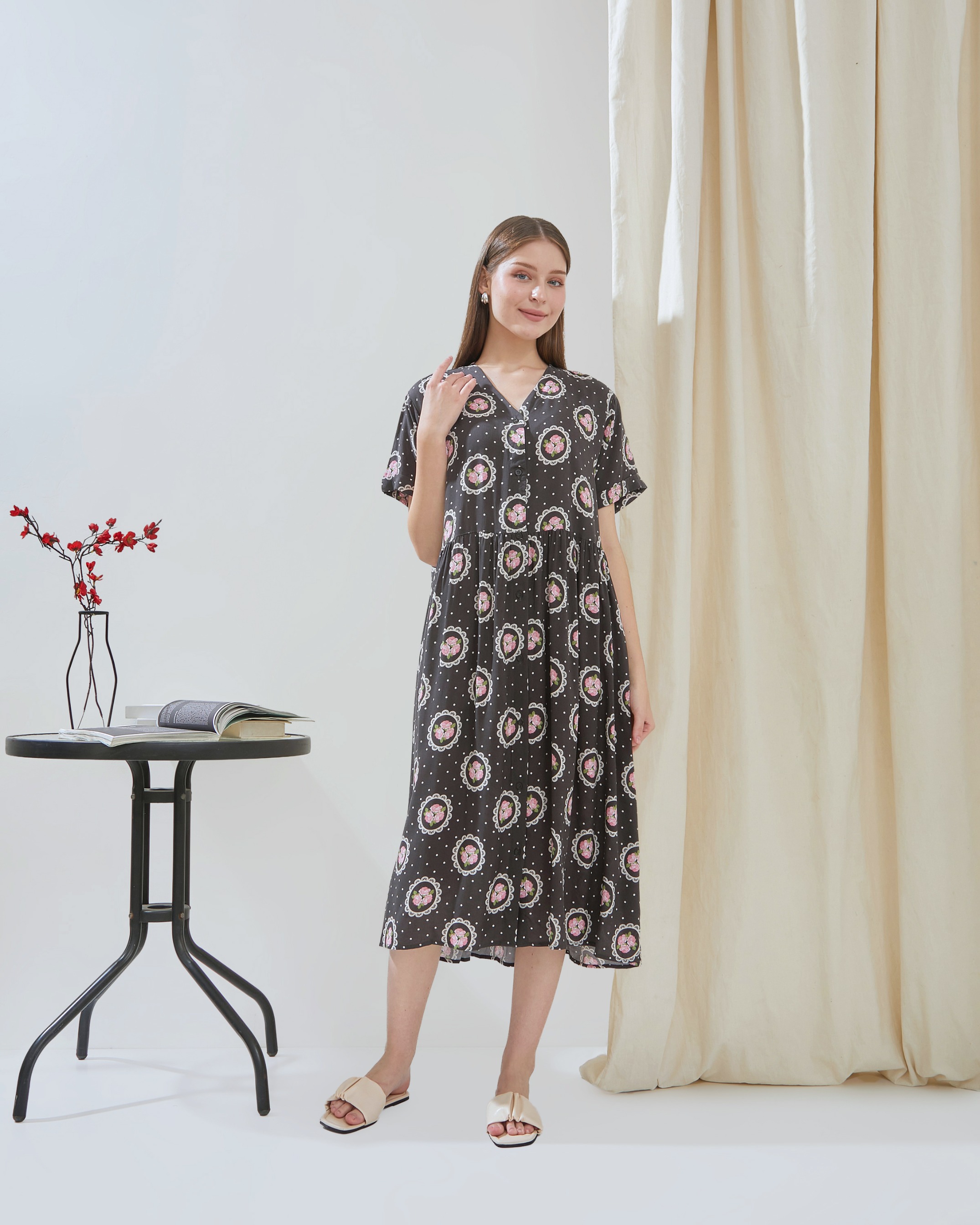Lily Dress - DYD Label - Homedress Bahan Rayon